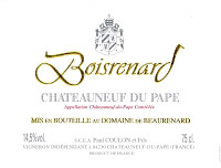 Châteauneuf-du-Pape  Cuvée Boisrenard