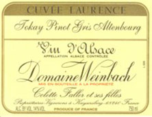 Pinot Gris (Tokay) Vendanges Tardives  Altenbourg Cuvée Laurence