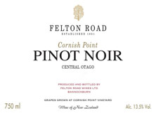 Central Otago Felton Road Cornish Point Pinot Noir