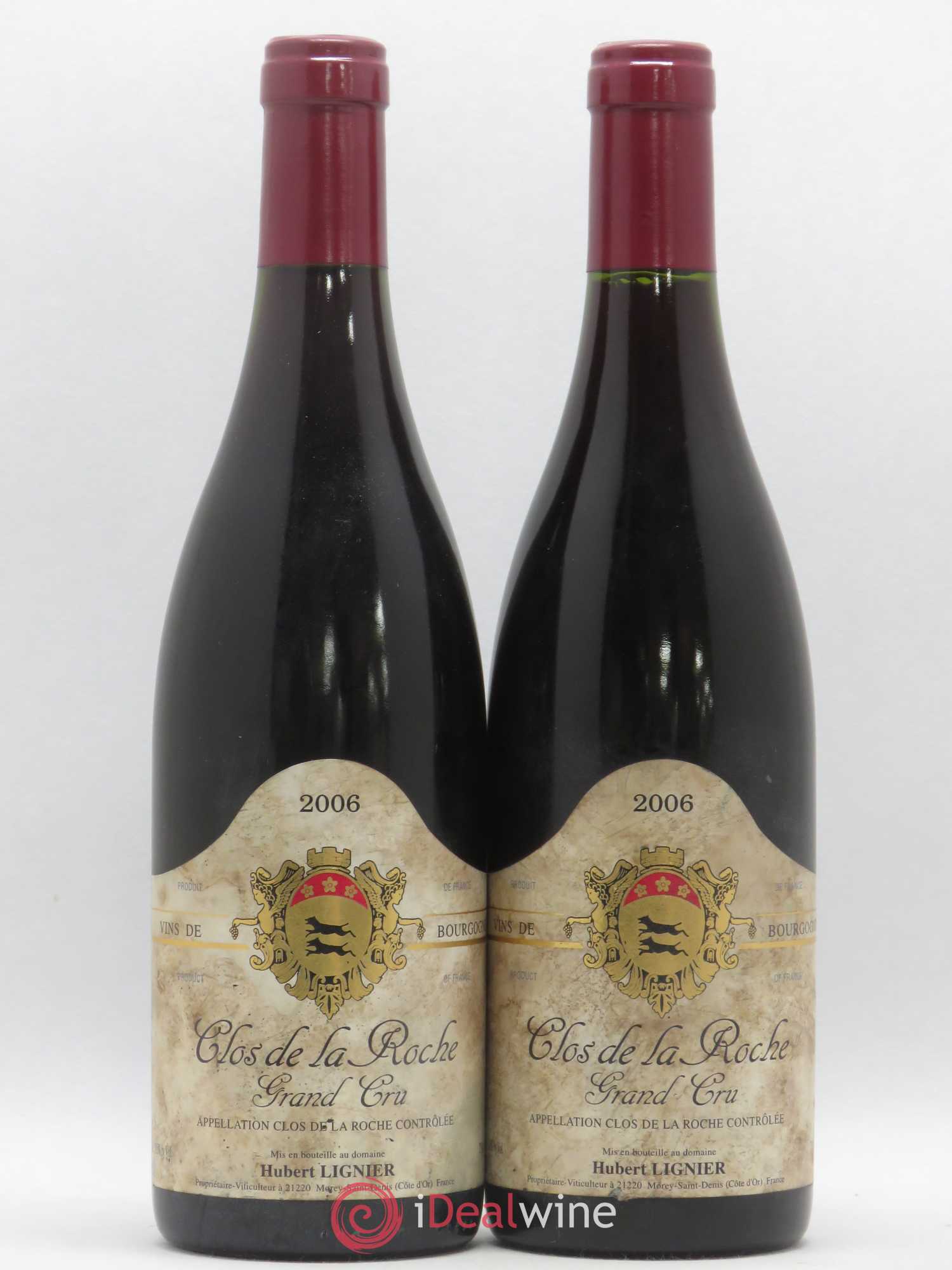 Acheter Clos De La Roche Grand Cru Hubert Lignier Domaine 2006 Lot