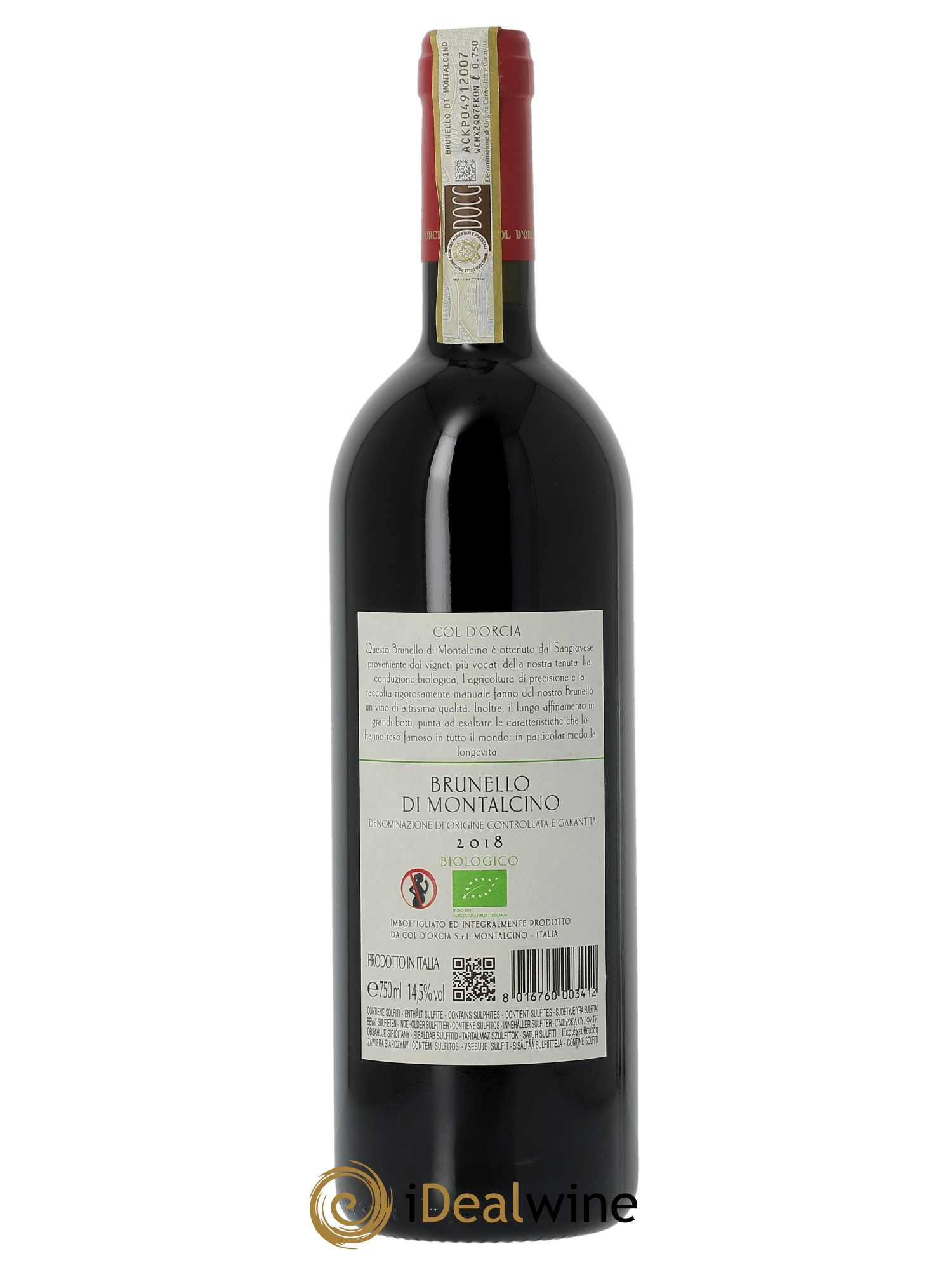 Acheter Brunello Di Montalcino DOCG Riserva Tenuta Col D Orcia 2018