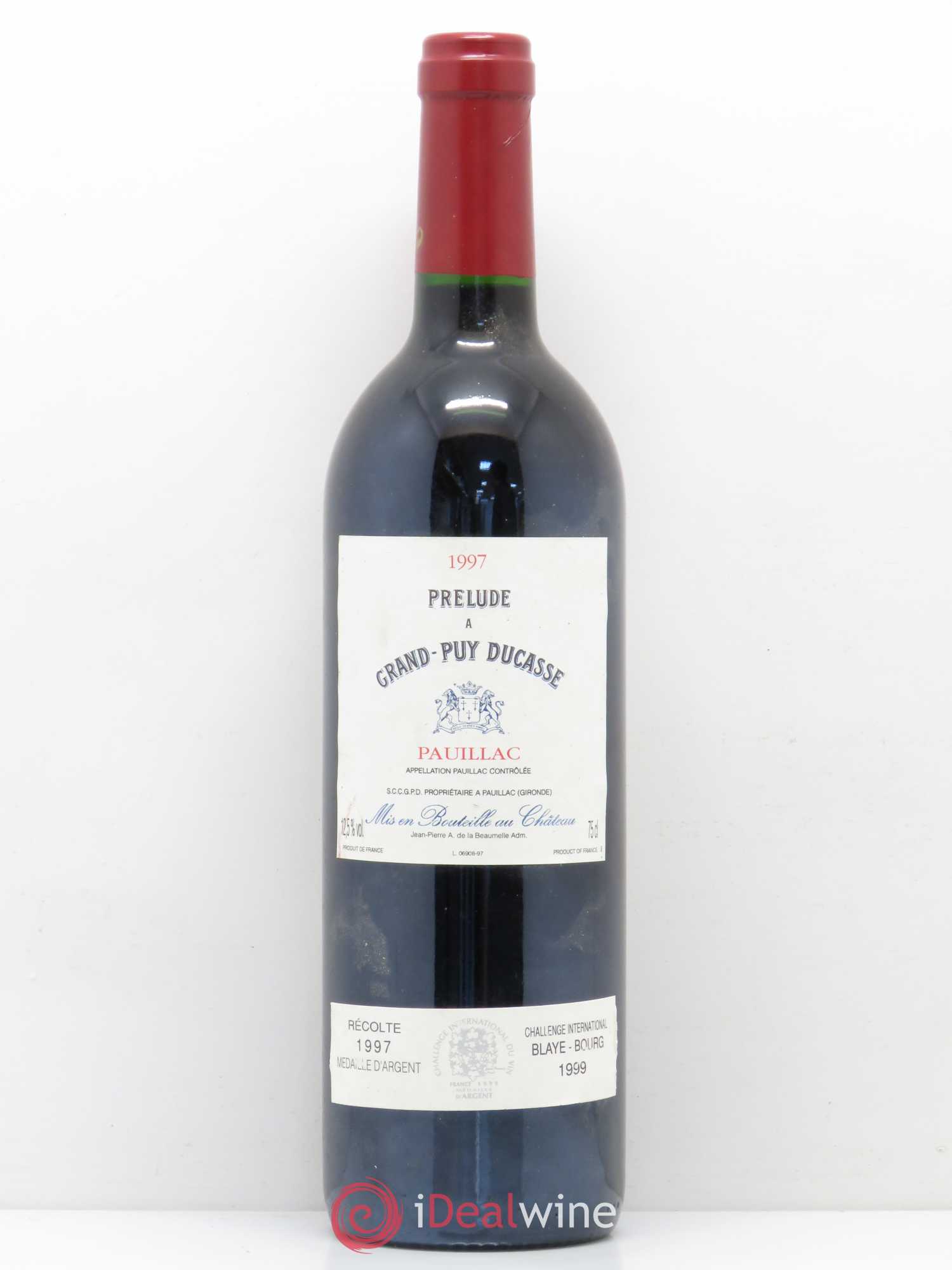 Acheter Pr Lude Grand Puy Ducasse Second Vin Lot