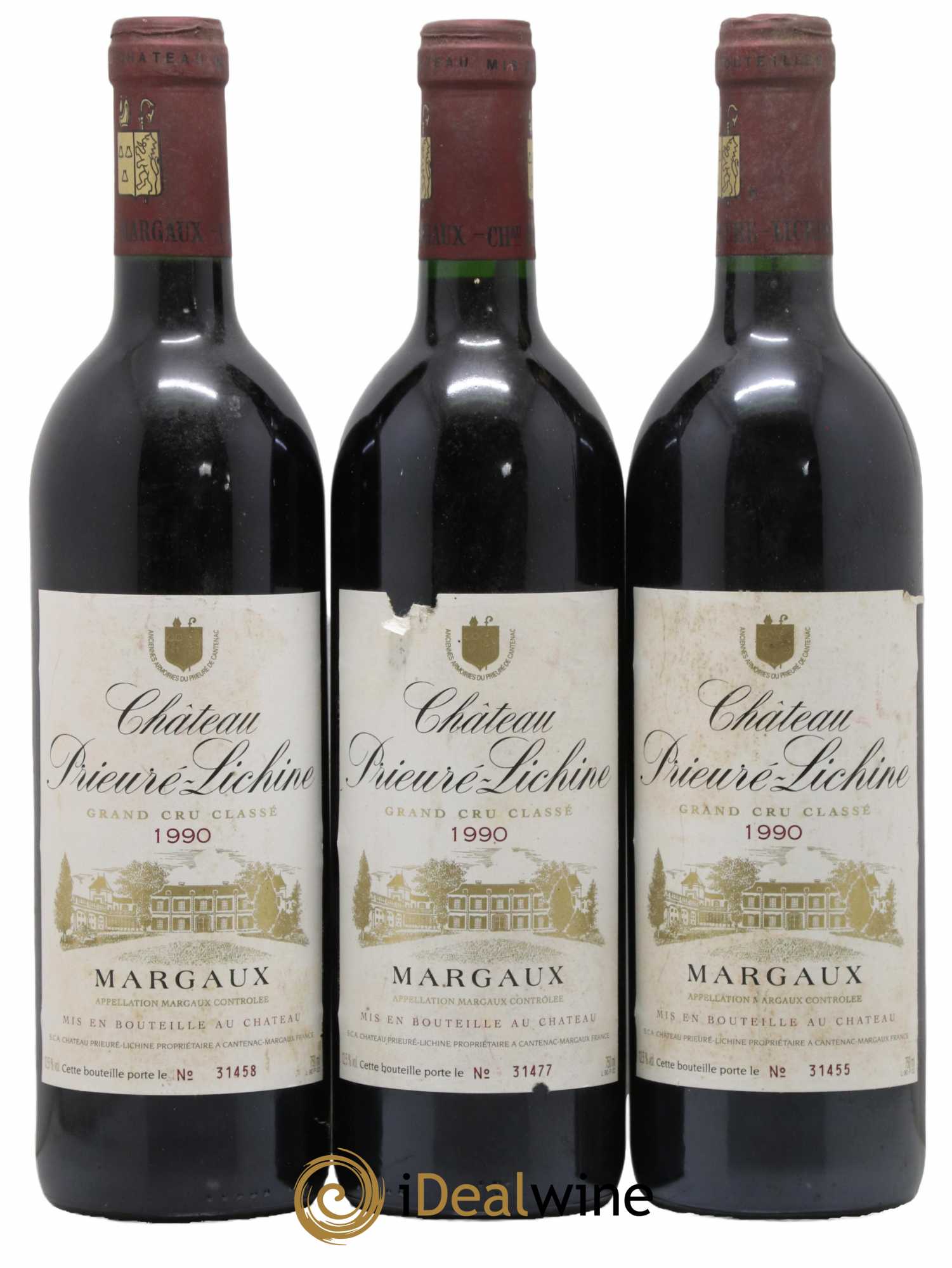 Acheter Château Prieuré Lichine 4ème Grand Cru Classé 1990 lot 7068