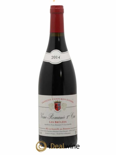 Acheter Vosne Romanée 1er Cru Les Brûlées François Confuron Gindre 2014