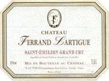 Etikette des Weins