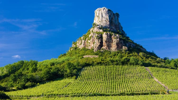 La Roche de Solutré – the icon of Pouilly-Fuissé in the Mâconnais