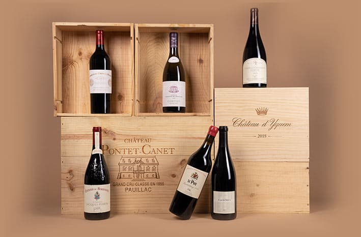 Bouteilles de vin