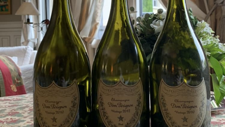 Champagne Dom Perignon 2012 et 2010