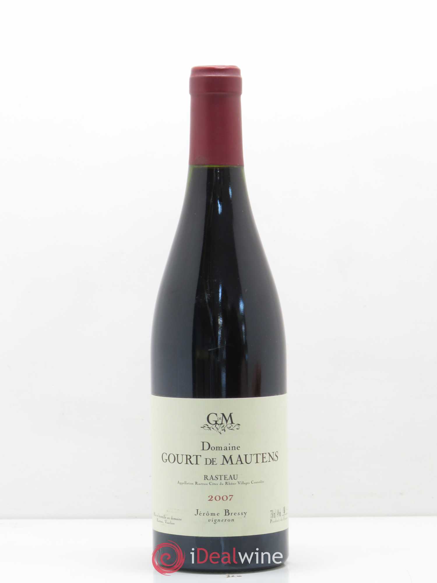 Acheter Rasteau Domaine Gourt De Mautens Jérôme Bressy 2007 Lot 7601