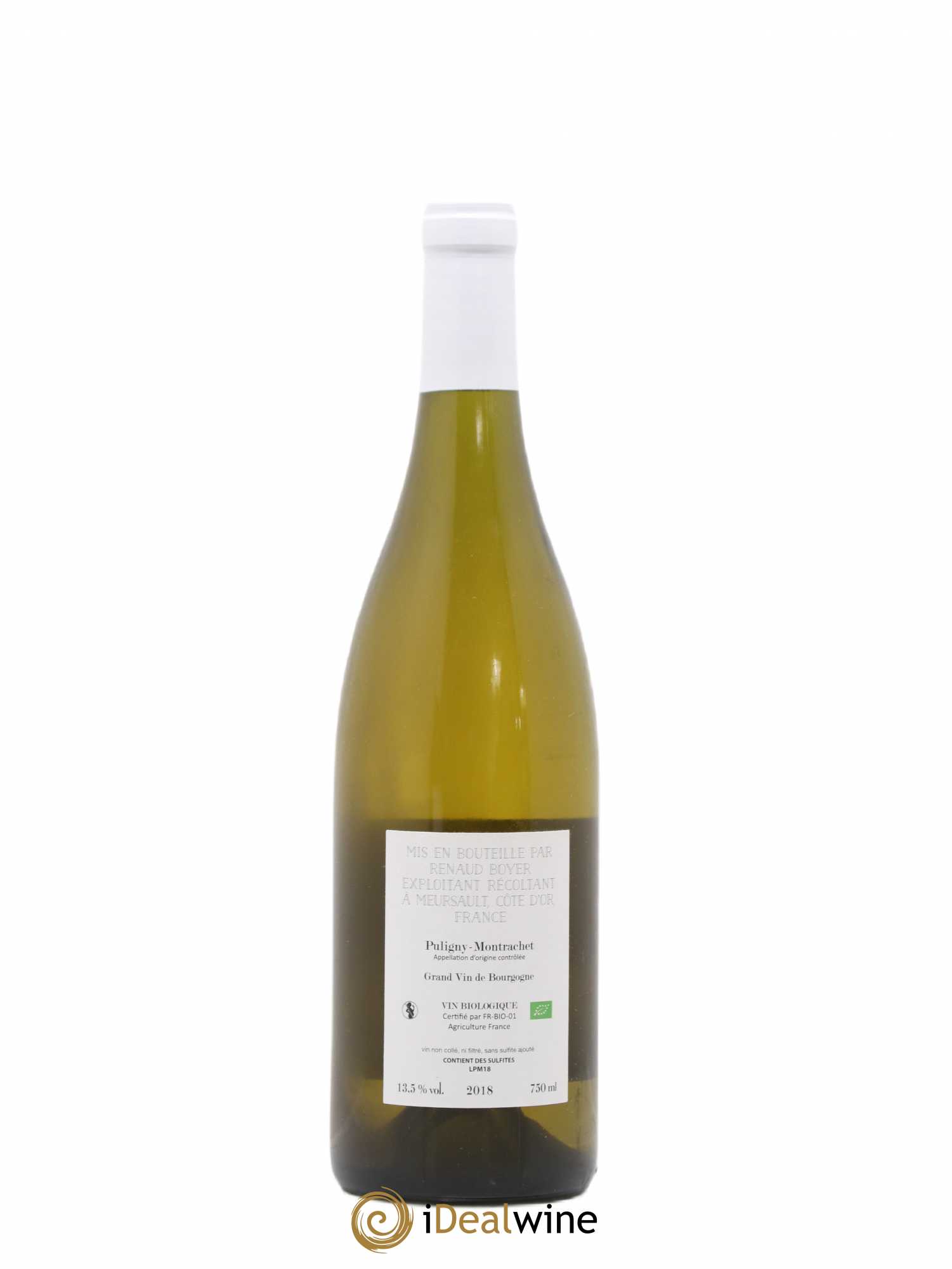 Buy Puligny-montrachet Les Reuchaux Renaud Boyer 2018 (lot: 1938)