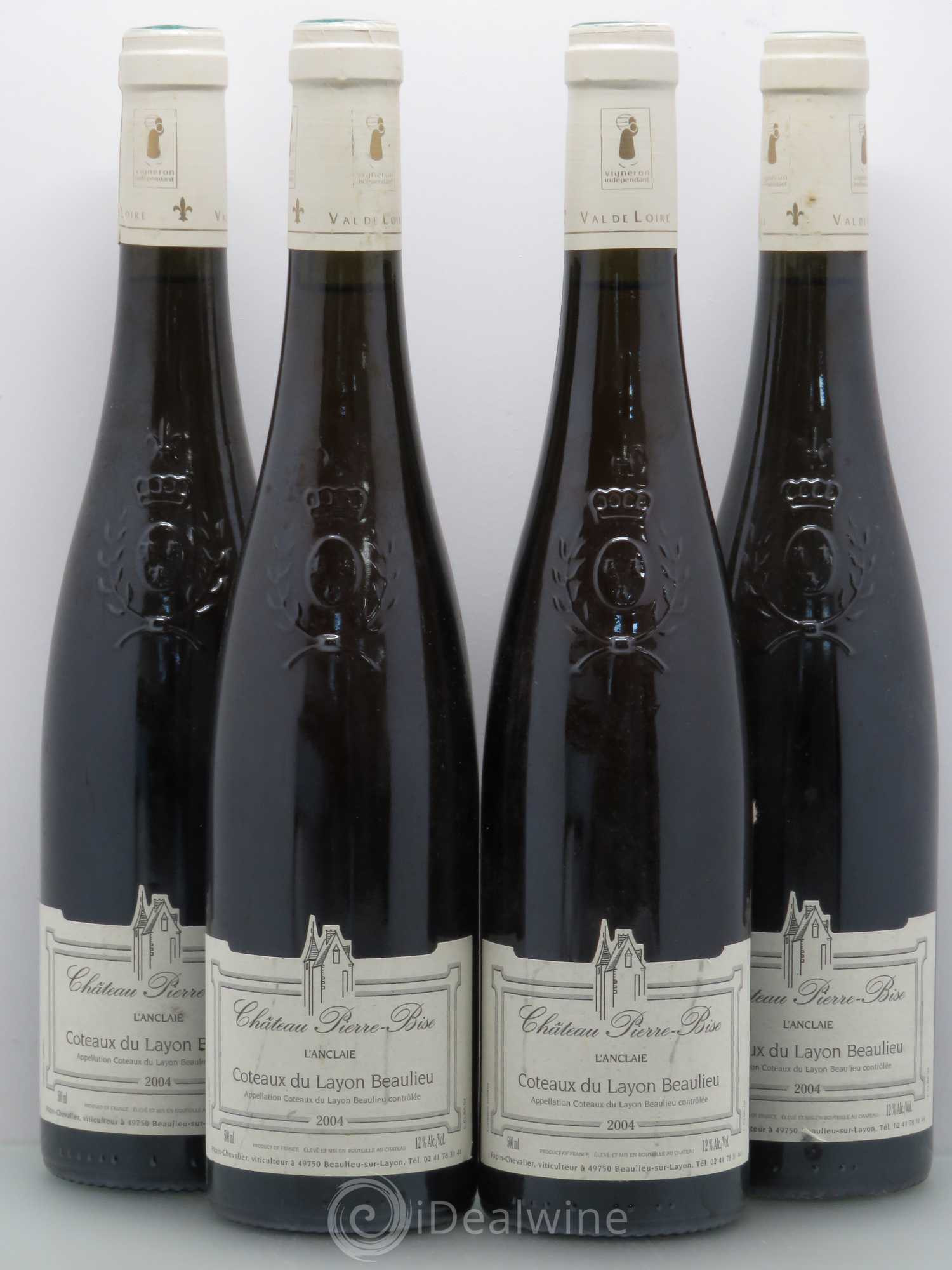 Coteaux du Layon Château Pierre Bise Beaulieu L'Anclaie (50cl) 2004 - Lot of 4 bottles - 0