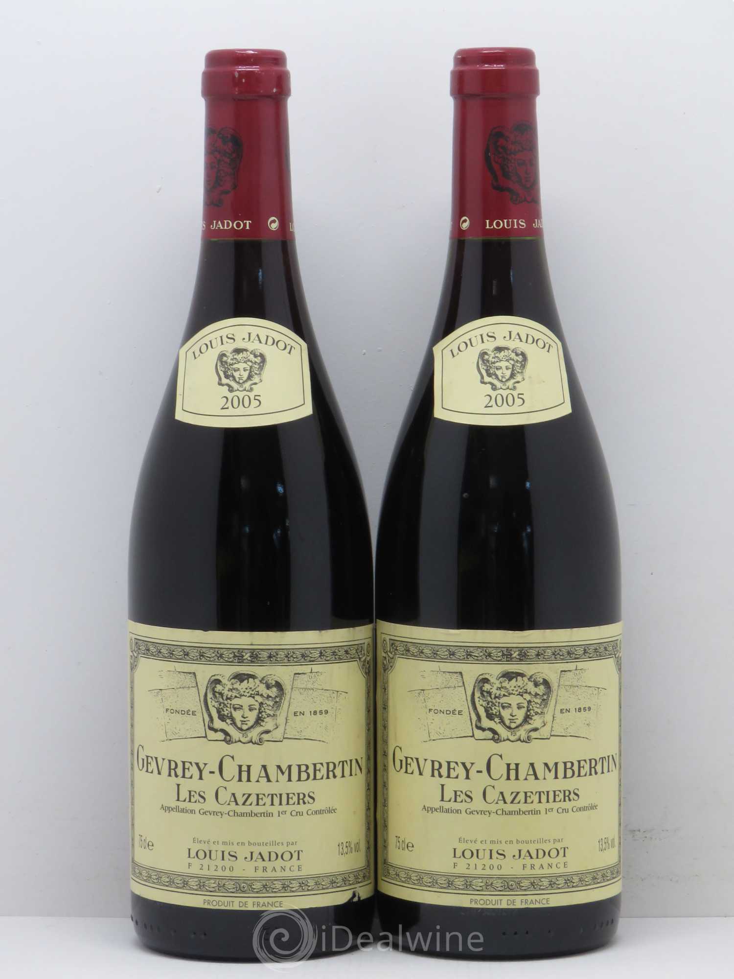 Gevrey-Chambertin 1er Cru Les Cazetiers Louis Jadot 2005 - Lot of 2 bottles - 0