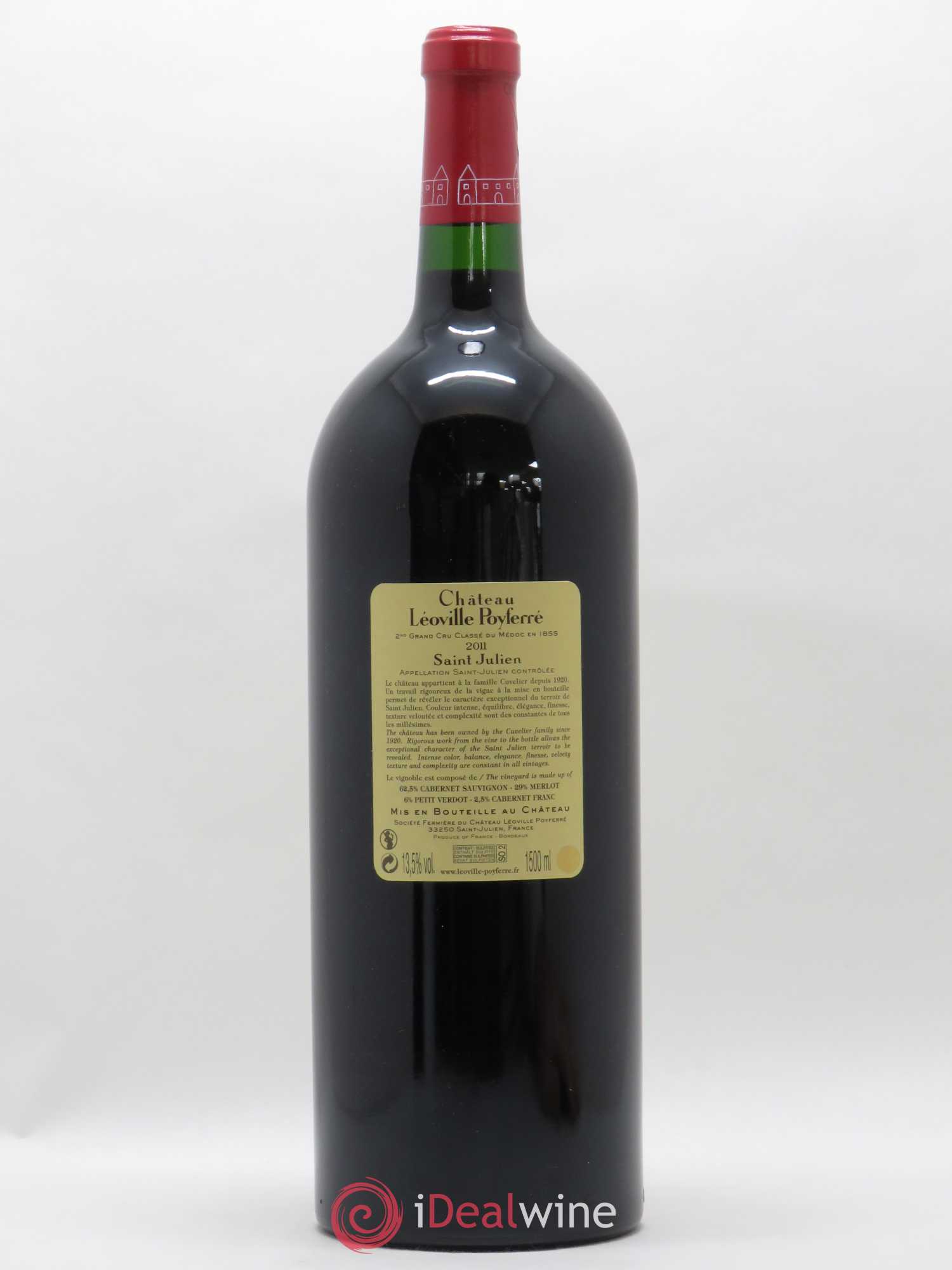 Château Léoville Poyferré 2ème Grand Cru Classé 2011 - Posten von 1 Magnum - 1