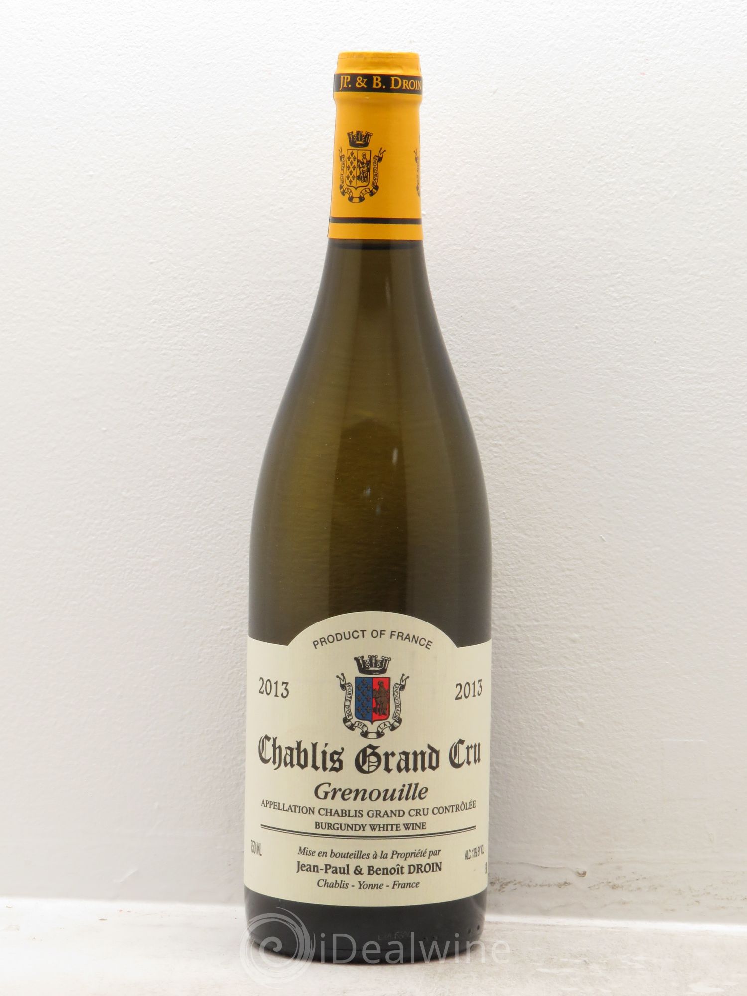 Chablis Grand Cru Grenouilles Jean-Paul & Benoît Droin (Domaine) 2013 - Lot de 1 bouteille - 0