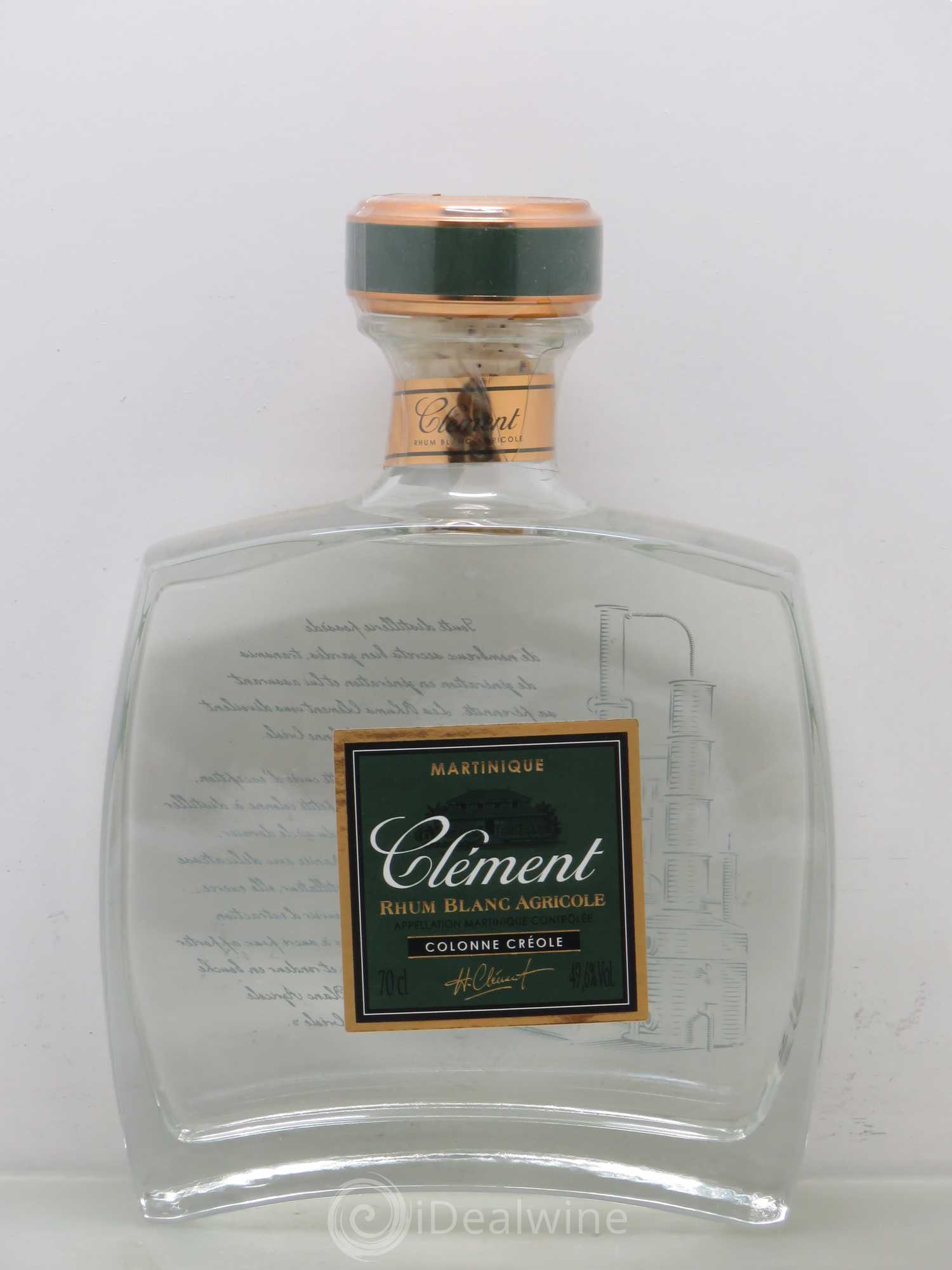 Rhum Rhum Colonne Créole - Maison Clément (49.6%) (sans prix de réserve) - Lot de 1 bouteille - 0