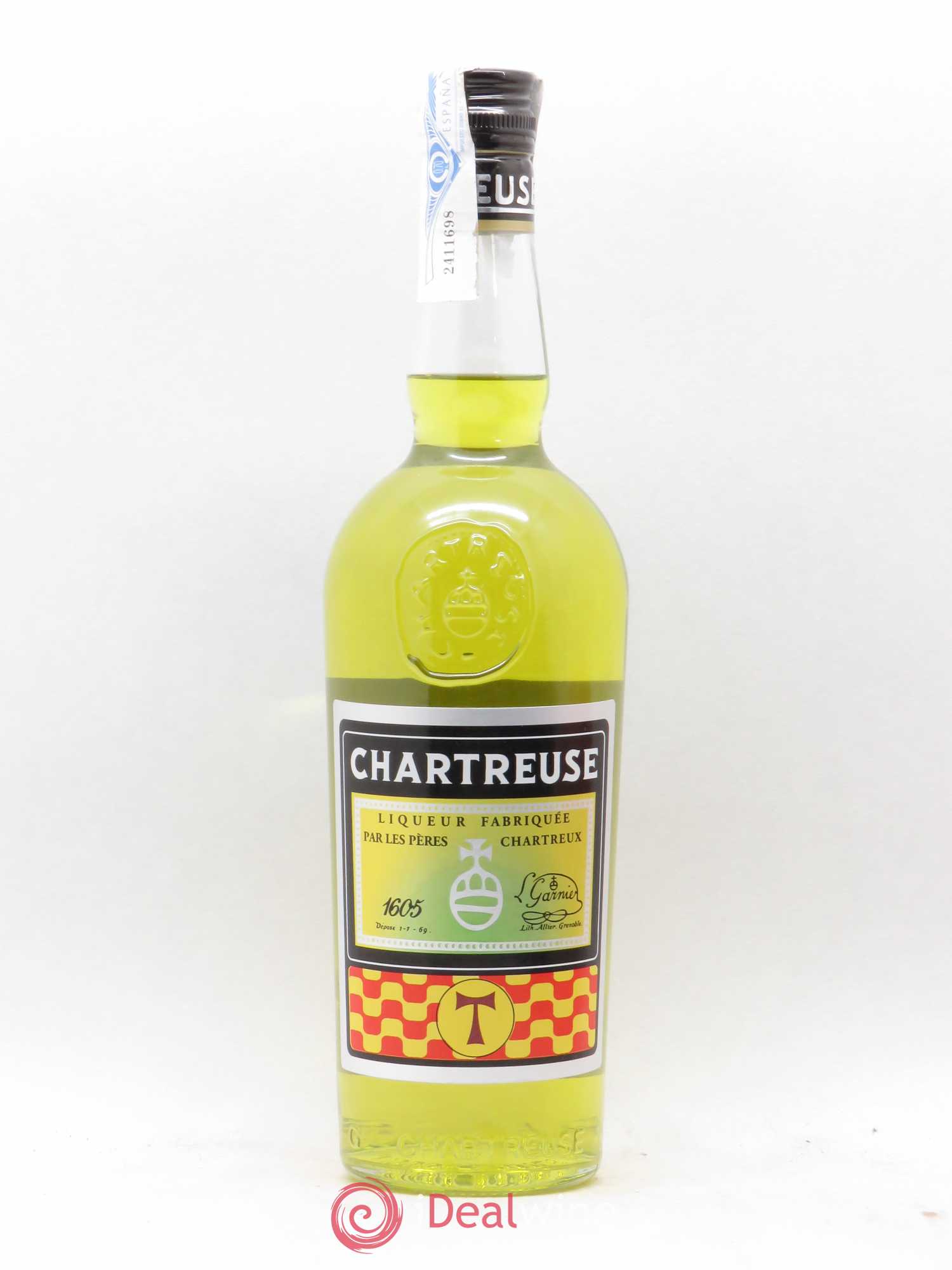 Chartreuse Tarragone Jaune Pères Chartreux Chartreuse épiscopale La Tau 44° - Lot de 1 bouteille - 0