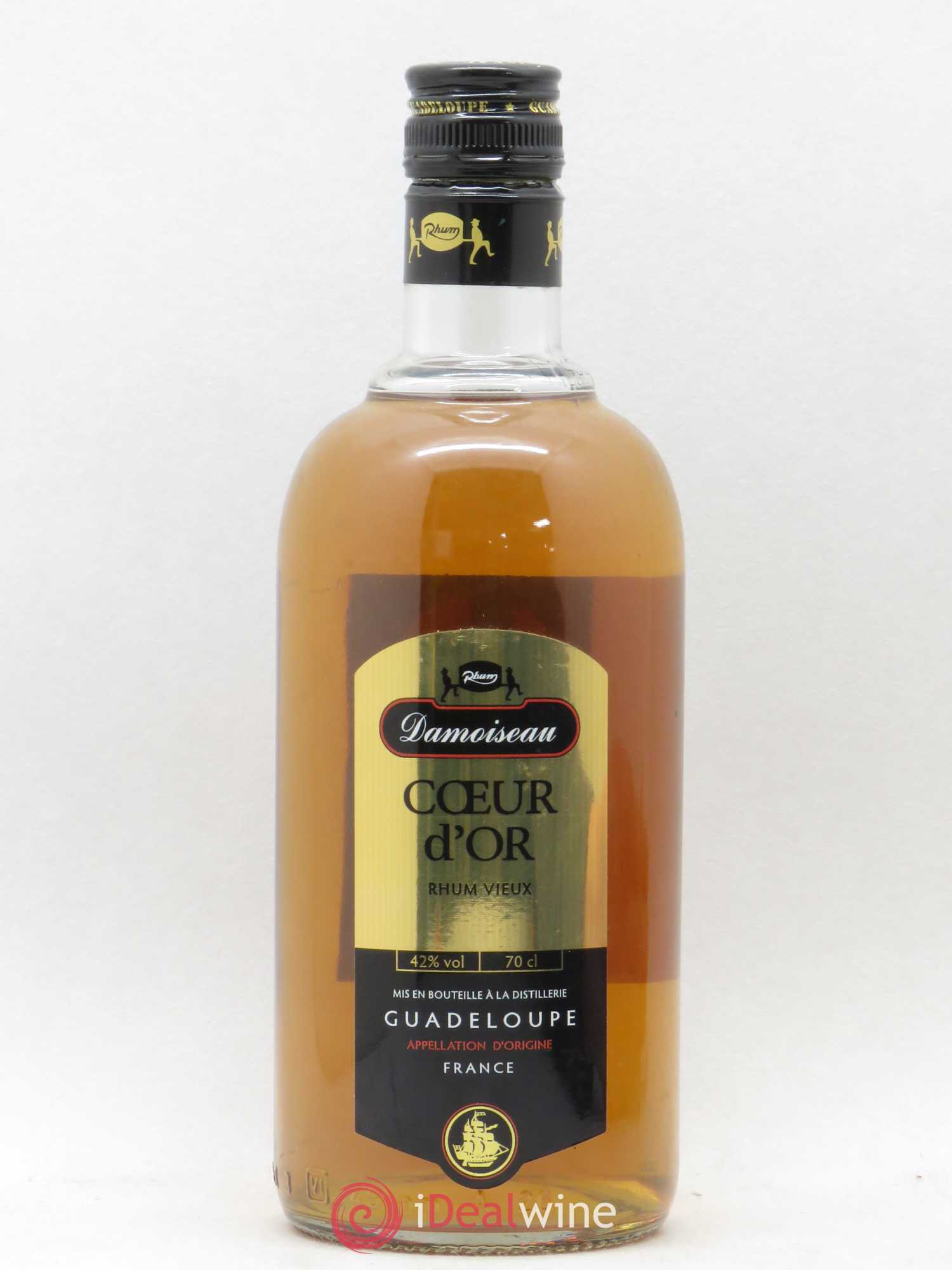 Rhum Guadeloupe Damoiseau Rhum Vieux Coeur d'Or  - Lot de 1 bouteille - 0