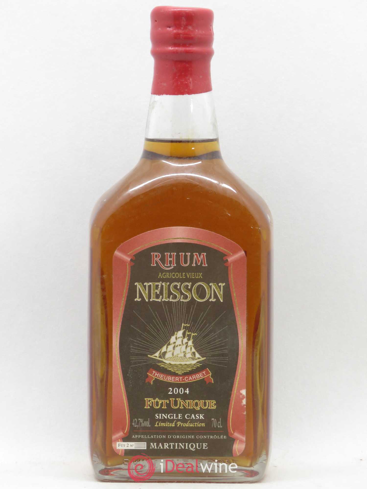 Rhum Martinique Neisson Rhum Agricole Vieux  2004 - Lot de 1 bouteille - 0