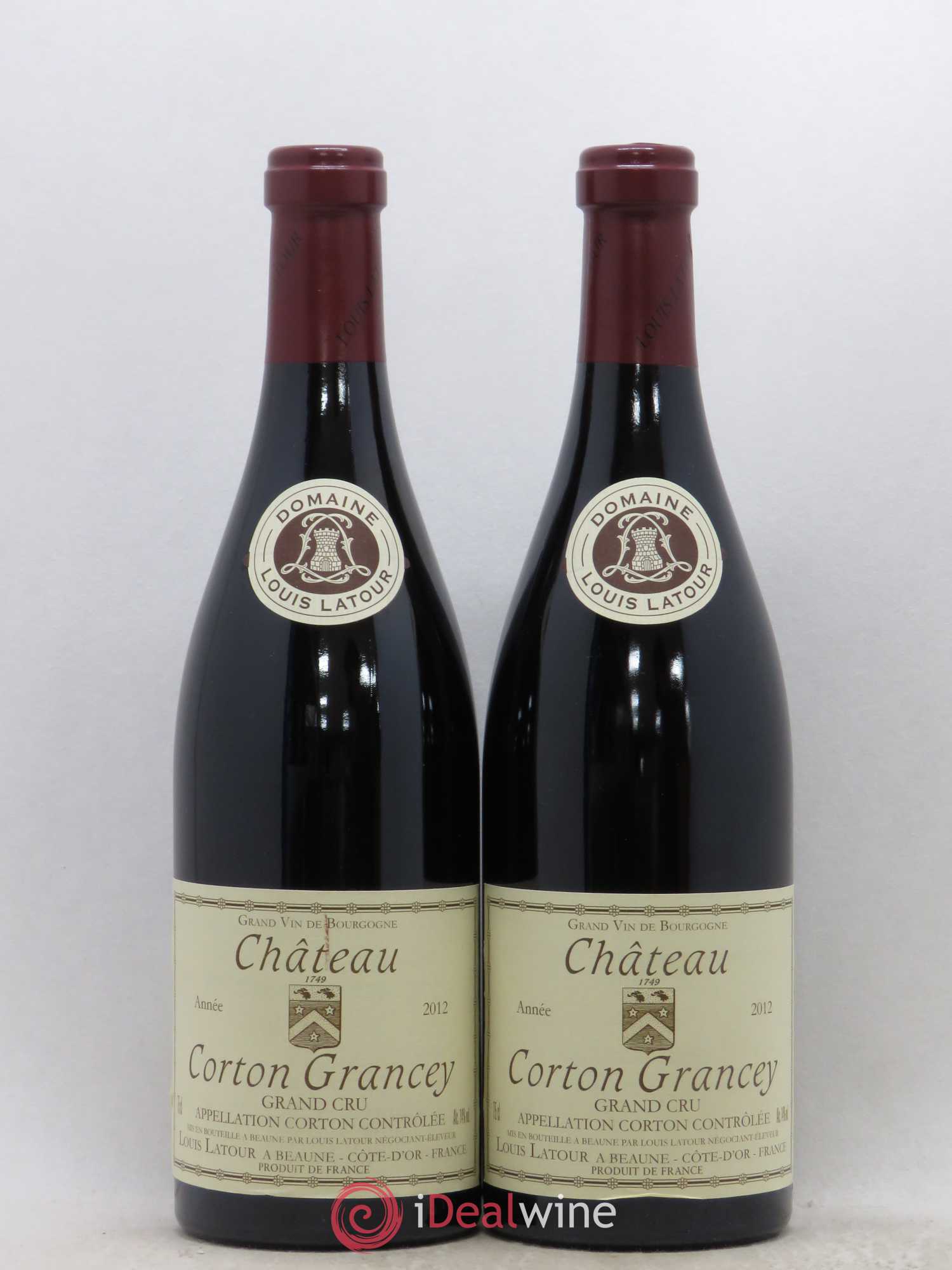 Corton Grand Cru Château Corton Grancey Louis Latour 2012 - Lot de 2 bouteilles - 0