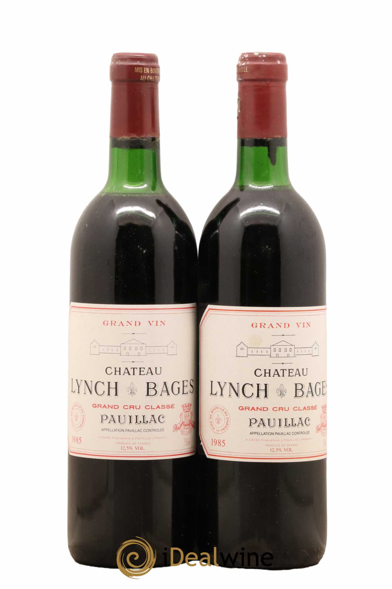 Château Lynch Bages 5ème Grand Cru Classé 1985 - Lotto di 2 bottiglie - 0