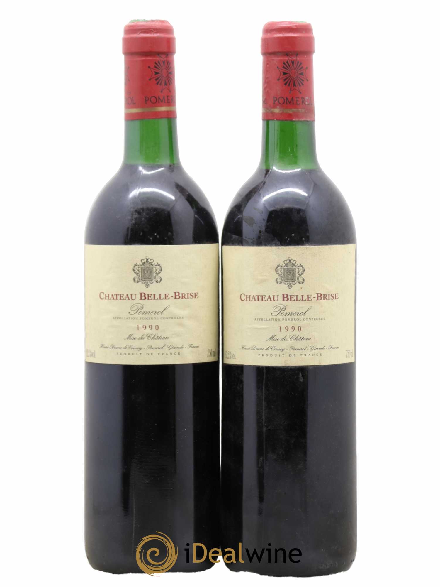 Château Belle-Brise 1990 - Lot de 2 bouteilles - 0