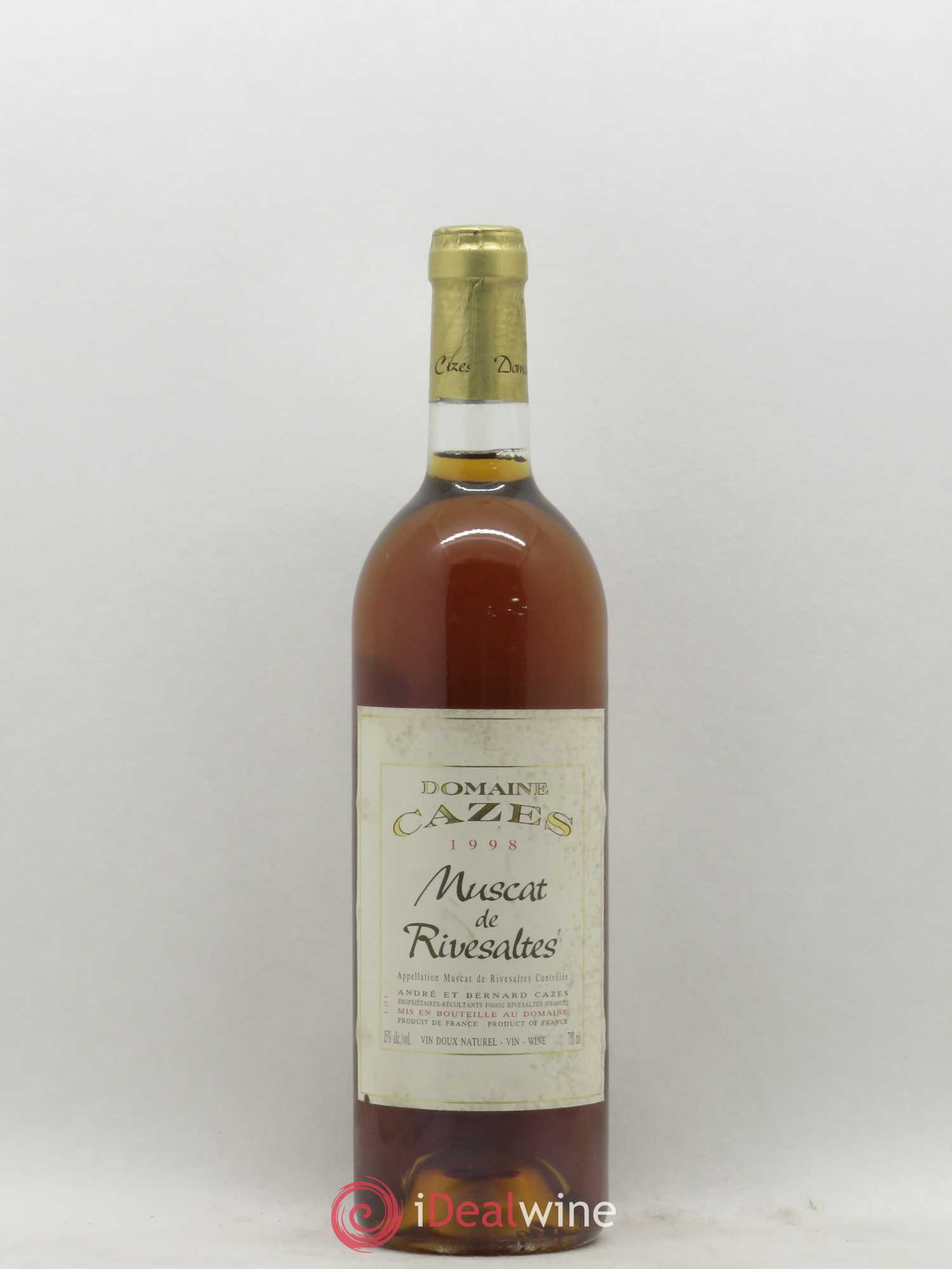 Muscat de Rivesaltes Domaine Cazes 1998 - Lot of 1 bottle - 0