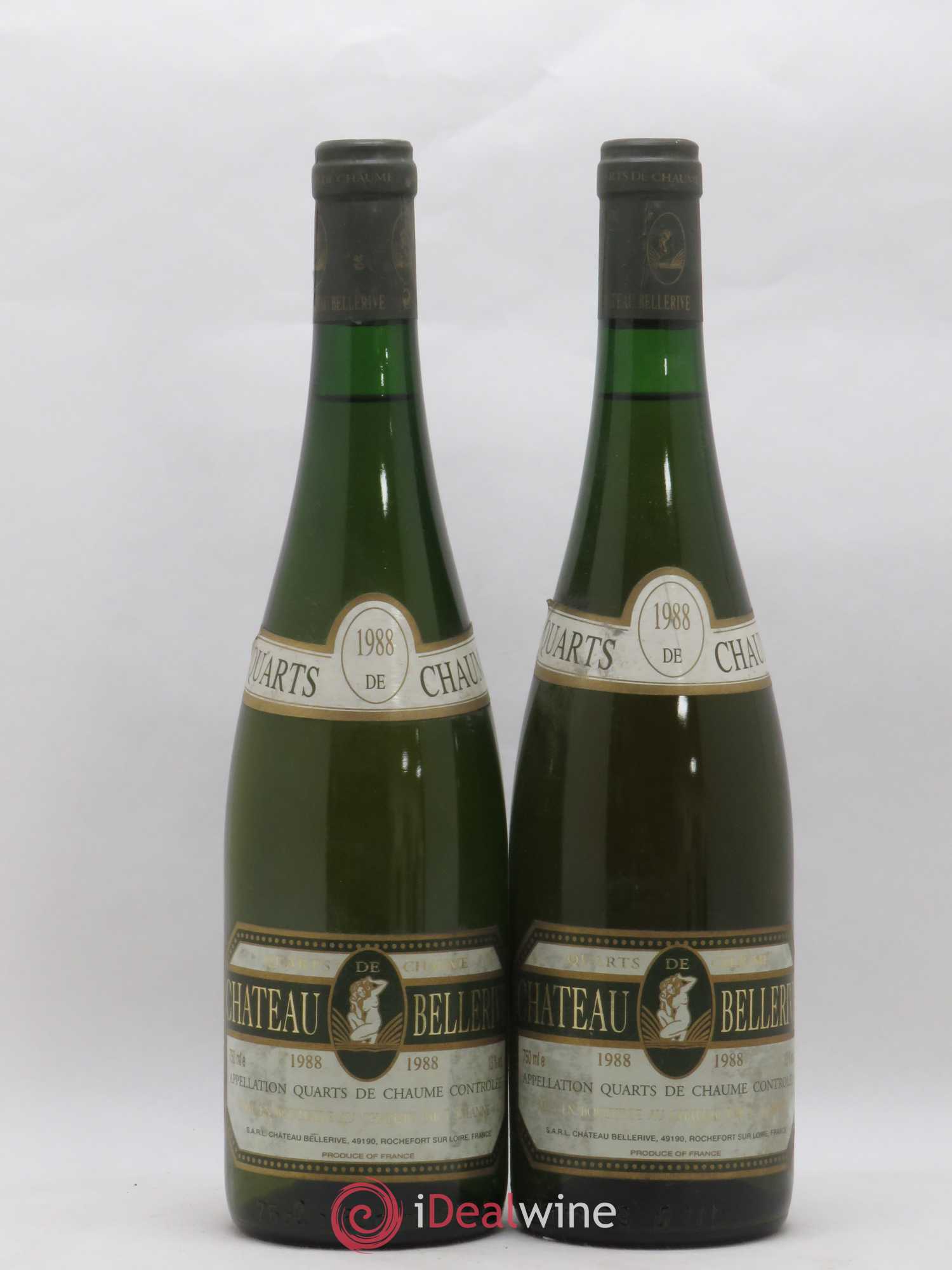 Quarts de Chaume Château de Bellerive 1988 - Lot de 2 bouteilles - 0