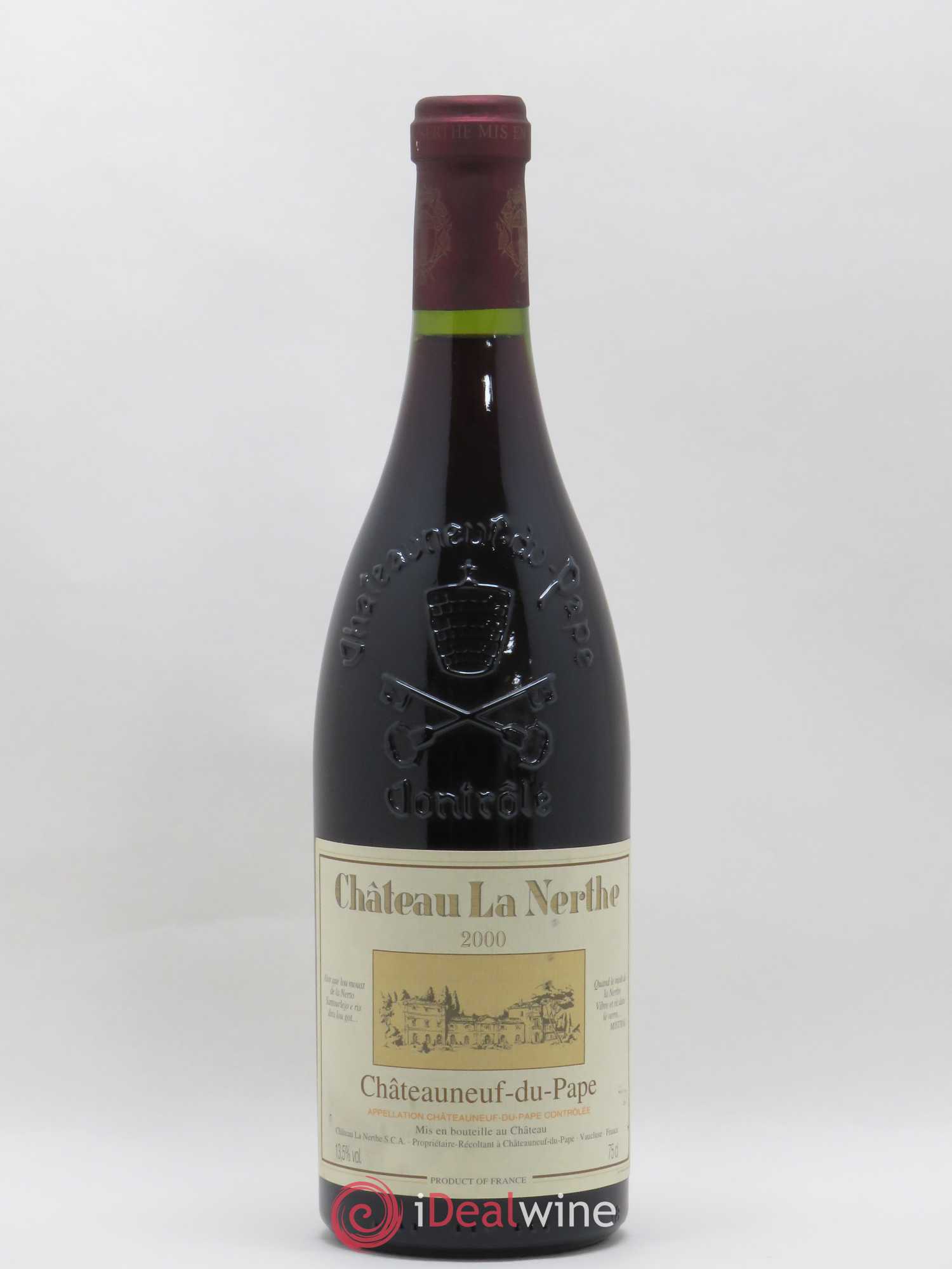 Châteauneuf-du-Pape Château la Nerthe Famille Richard 2000 - Lot de 1 bouteille - 0