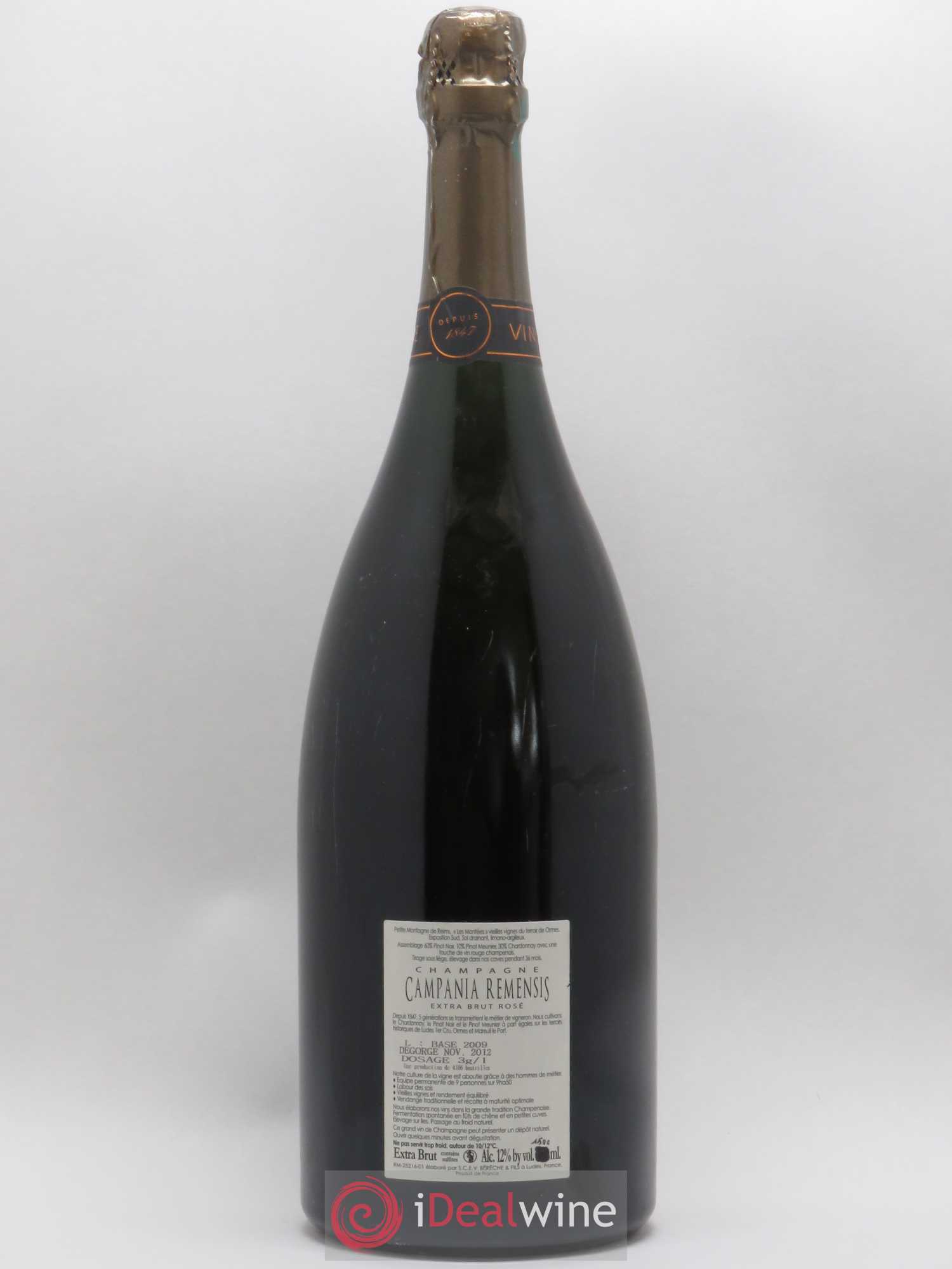 Campania Remensis Extra-Brut Bérêche et Fils - Lot de 1 magnum - 1