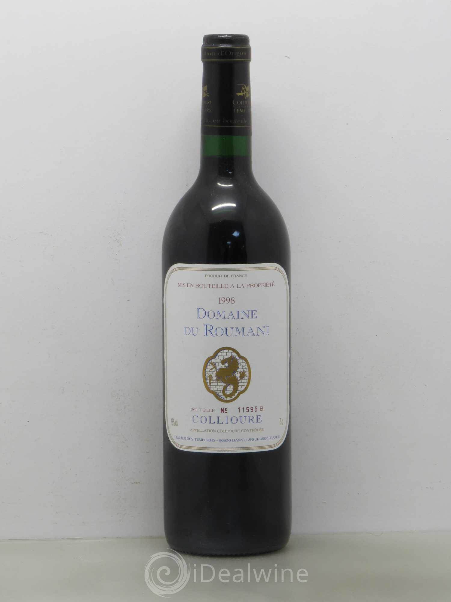 Collioure Domaine Roumani 1998 - Lot de 1 bouteille - 0