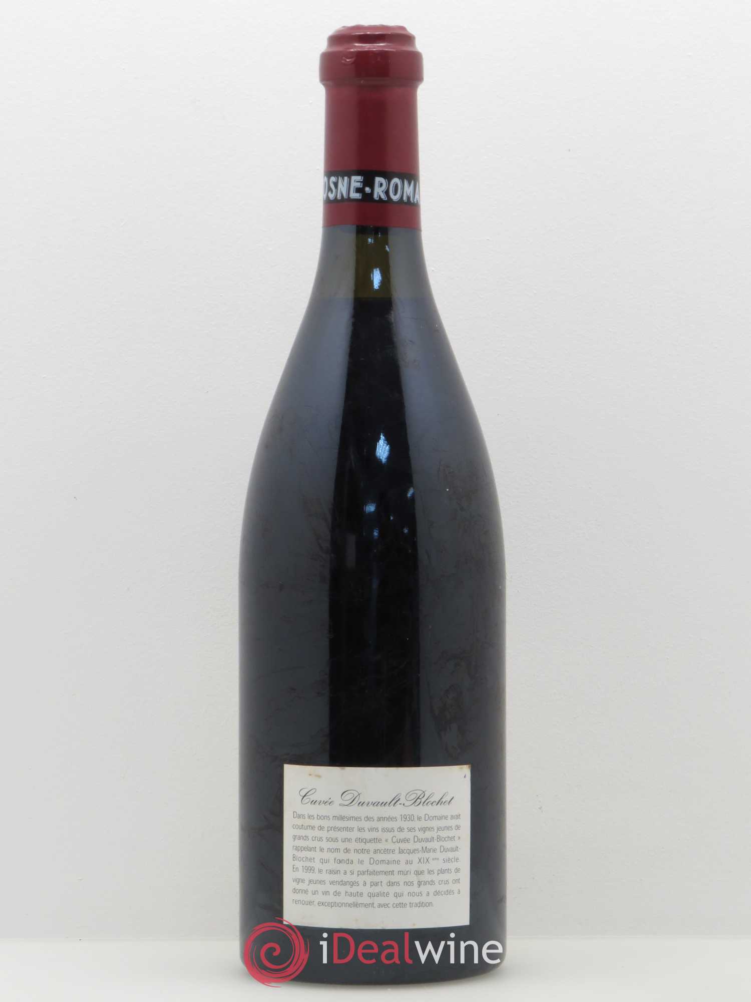 Vosne-Romanée 1er Cru Cuvée Duvault Blochet Domaine de la Romanée-Conti 1999 - Lot de 1 bouteille - 1