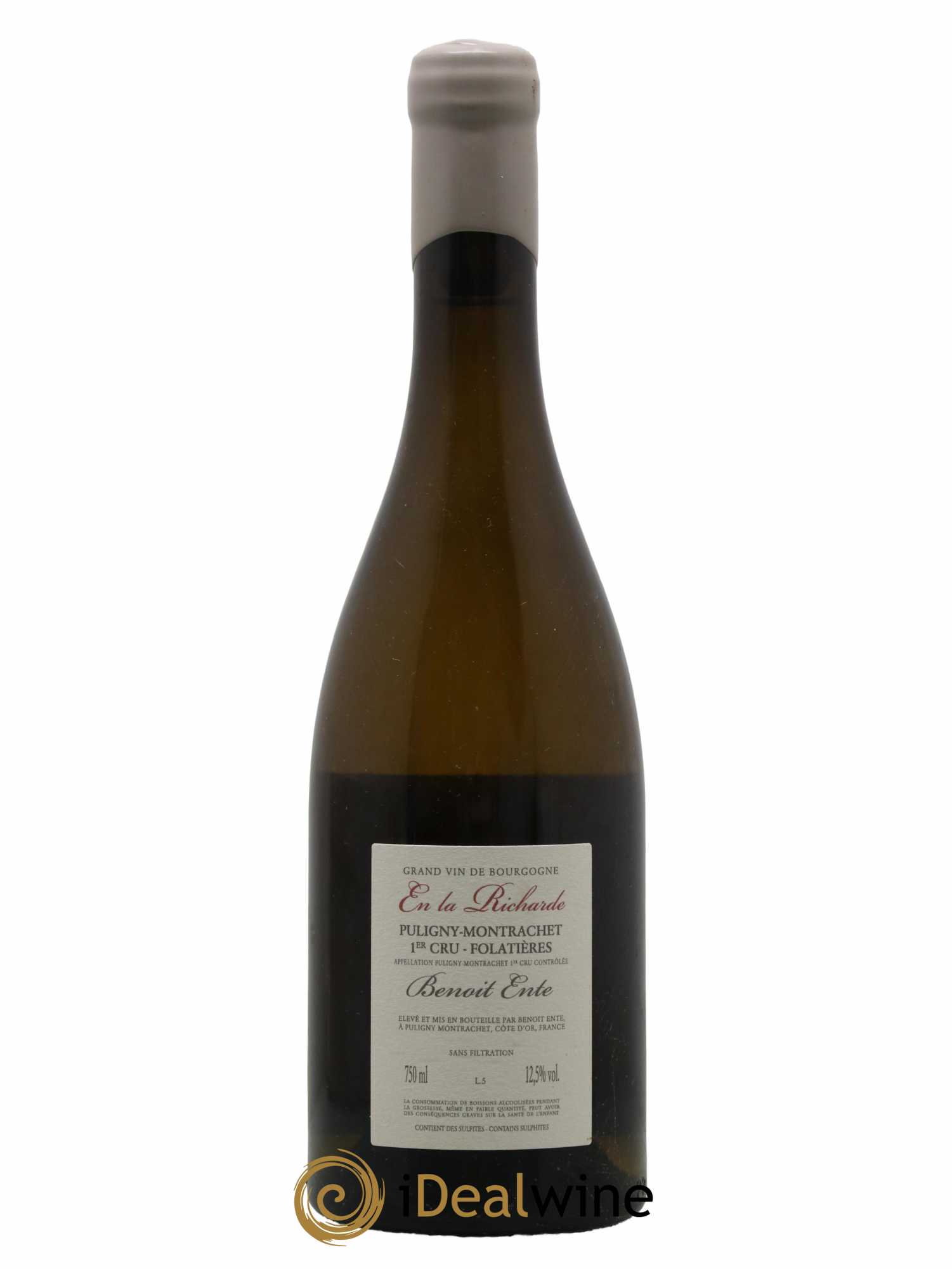 Puligny-Montrachet 1er Cru Folatières En la Richarde Benoit Ente 2017 - Lot de 1 bouteille - 1