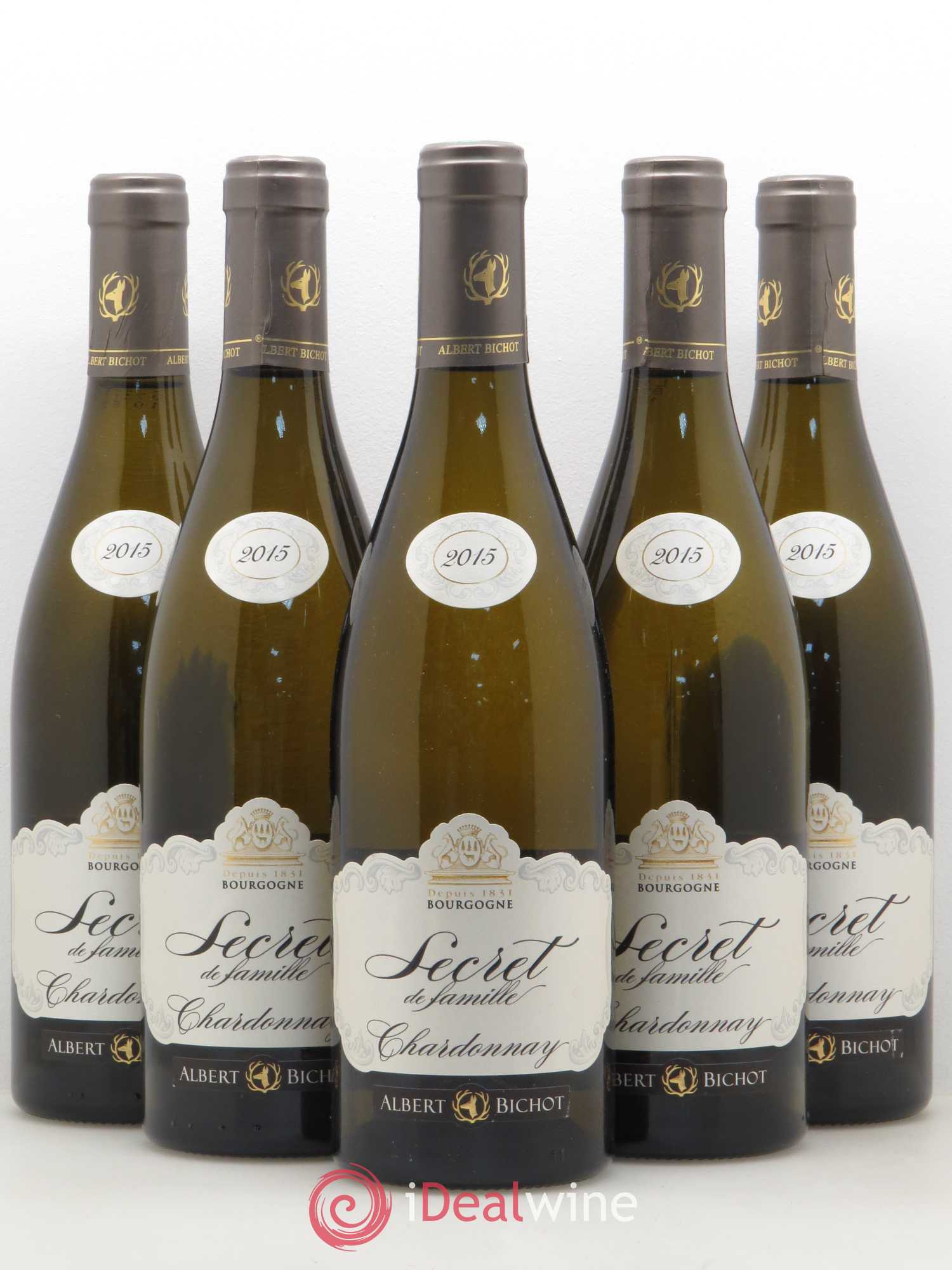 Bourgogne Chardonnay Secret de famille Albert Bichot  (sans prix de réserve) 2015 - Lot de 5 bouteilles - 0