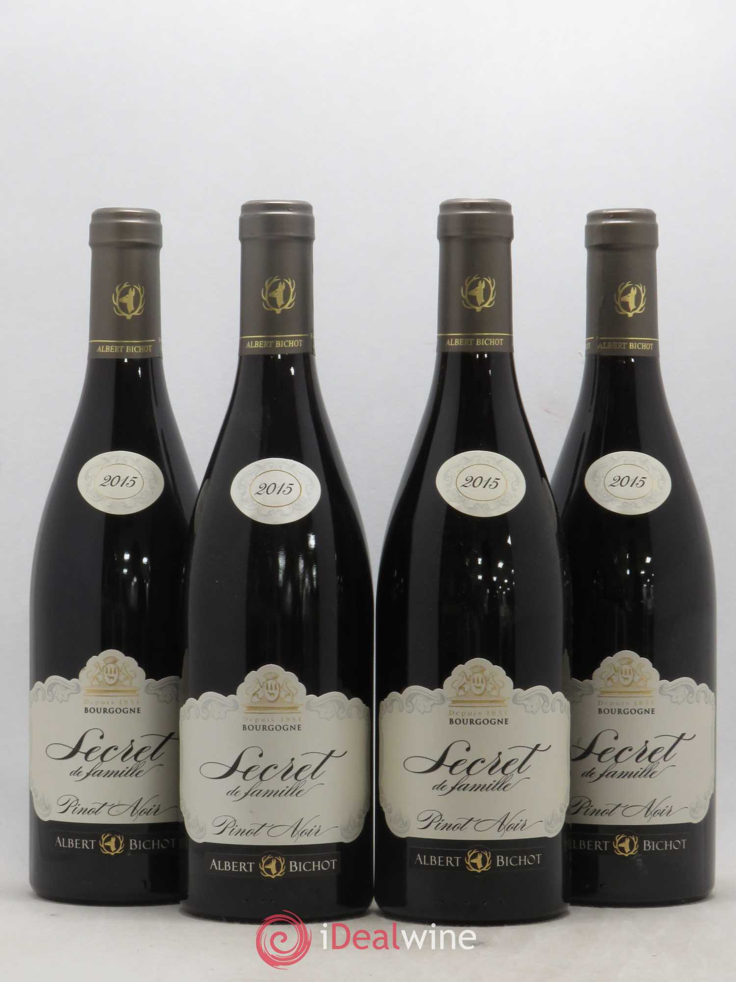 Bourgogne Pinot noir  Albert Bichot Secret de Famille 2015 - Lot de 4 bouteilles - 0