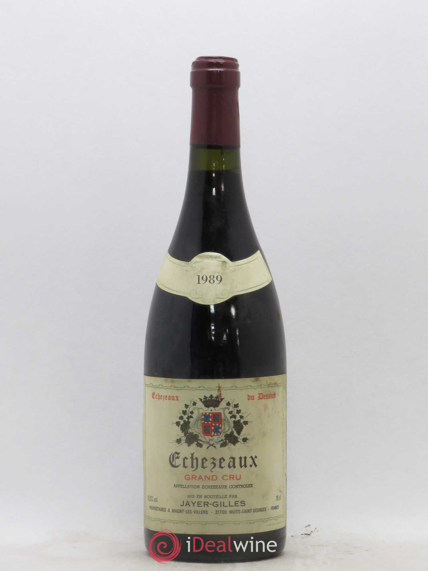 Echezeaux Grand Cru Du Dessus Hoffmann-Jayer (anciennement Jayer-Gilles)  (no reserve) 1989 - Lot of 1 bottle - 0