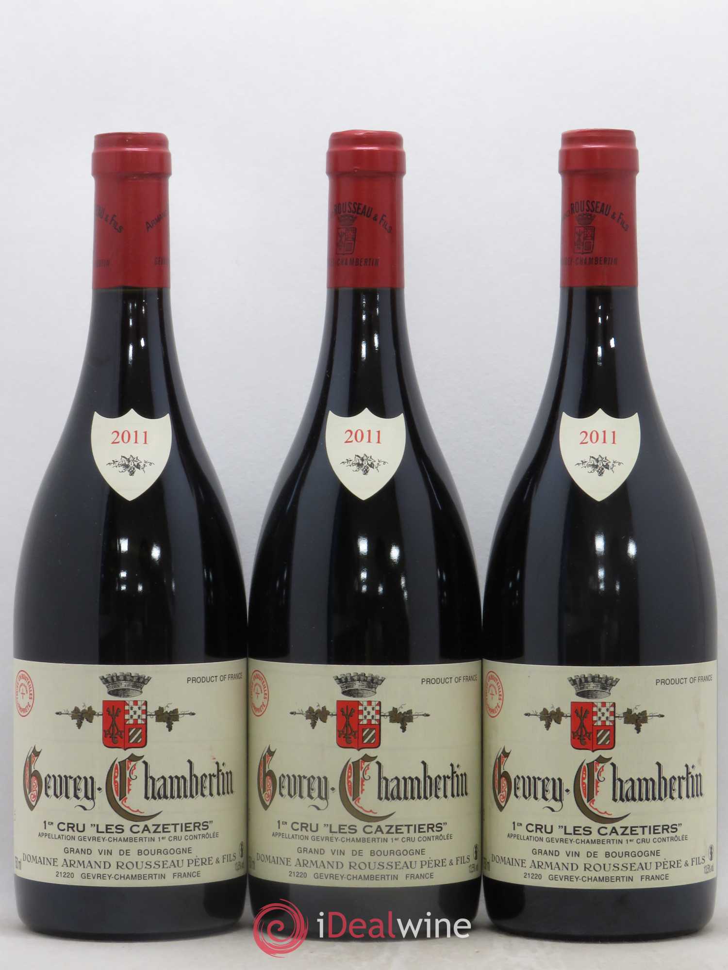 Gevrey-Chambertin 1er Cru Les Cazetiers Armand Rousseau (Domaine) 2011 - Lot de 3 bouteilles - 0