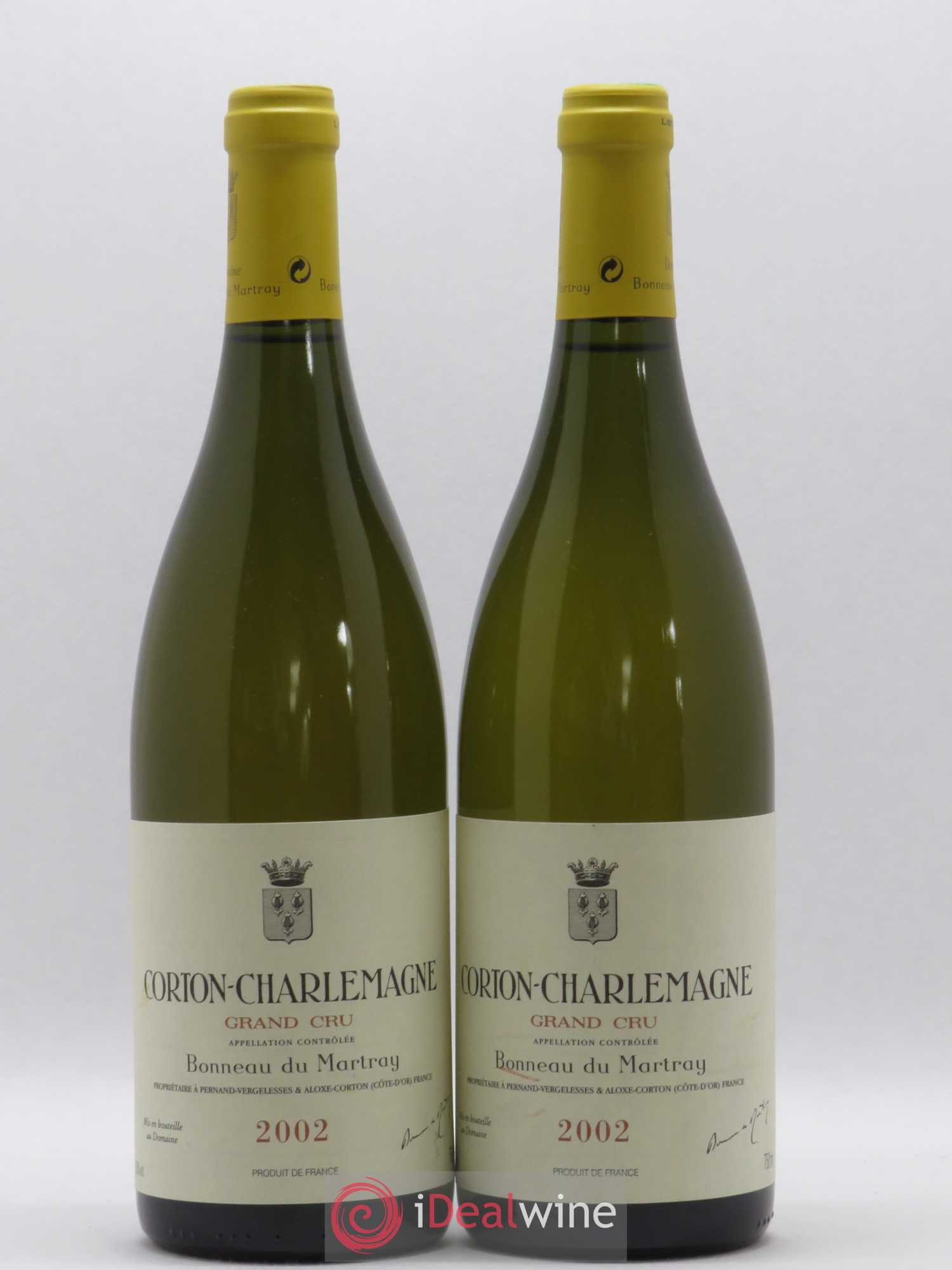 Corton-Charlemagne Grand Cru Bonneau du Martray (Domaine) 2002 - Lot of 2 bottles - 0