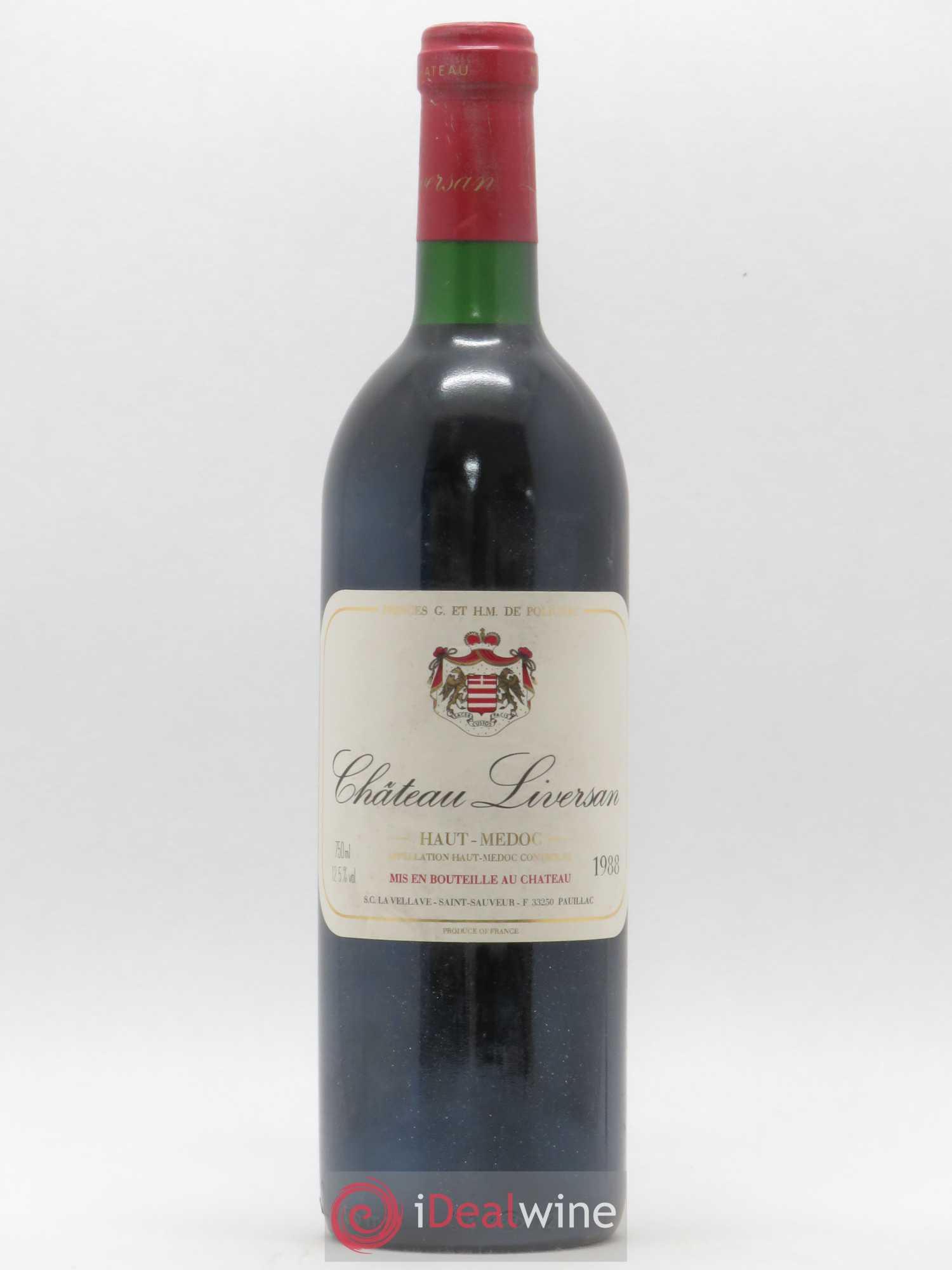 Château Liversan Cru Bourgeois 1988 - Lot de 1 bouteille - 0