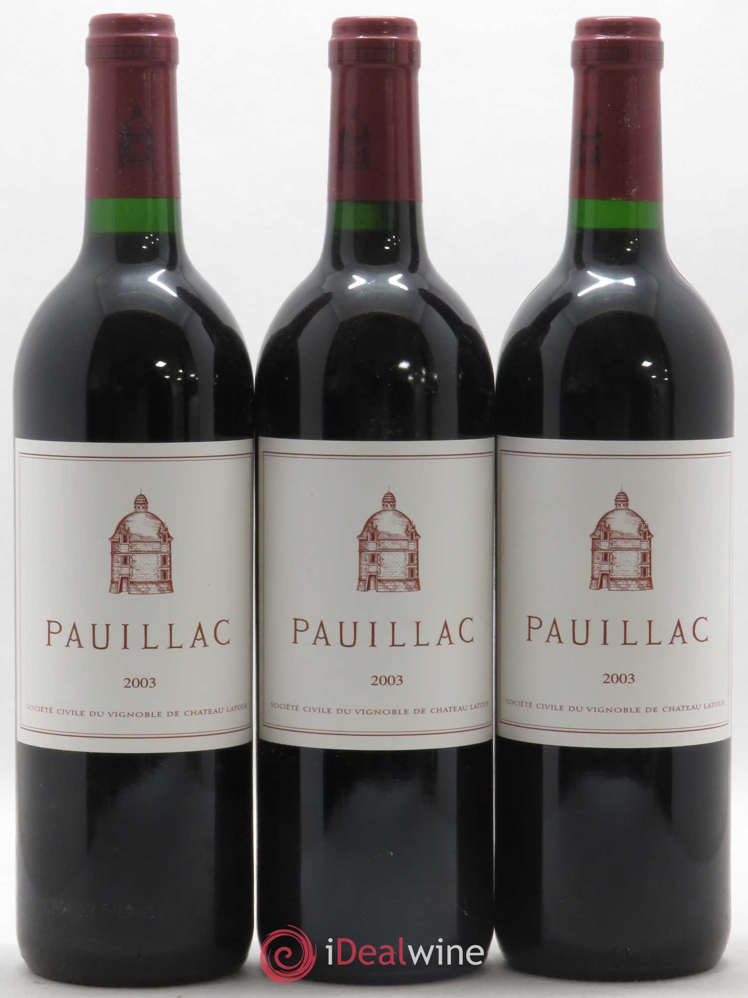 Pauillac de Château Latour 2003 - Lot de 12 bouteilles - 2