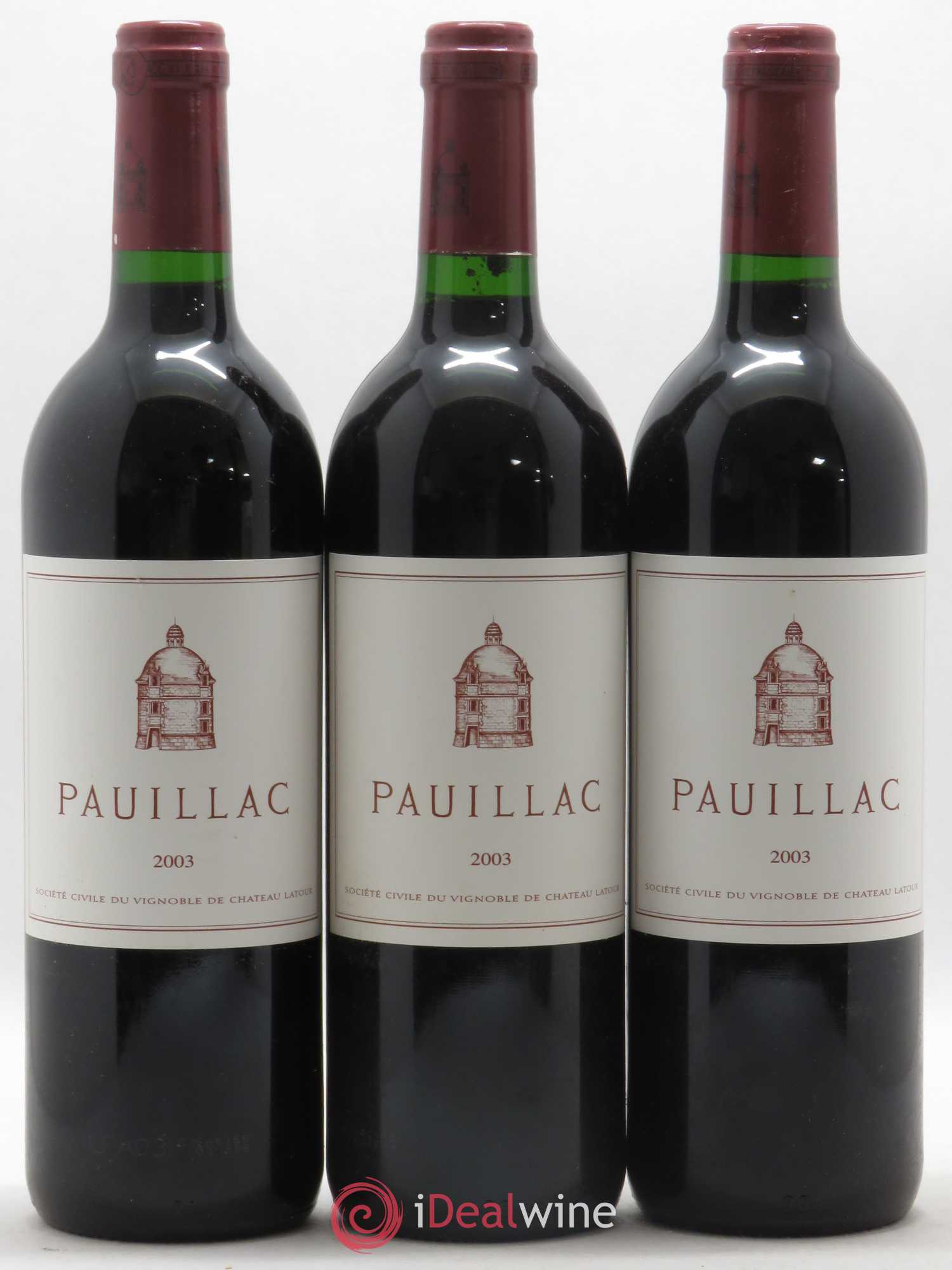 Pauillac de Château Latour 2003 - Lot de 12 bouteilles - 4