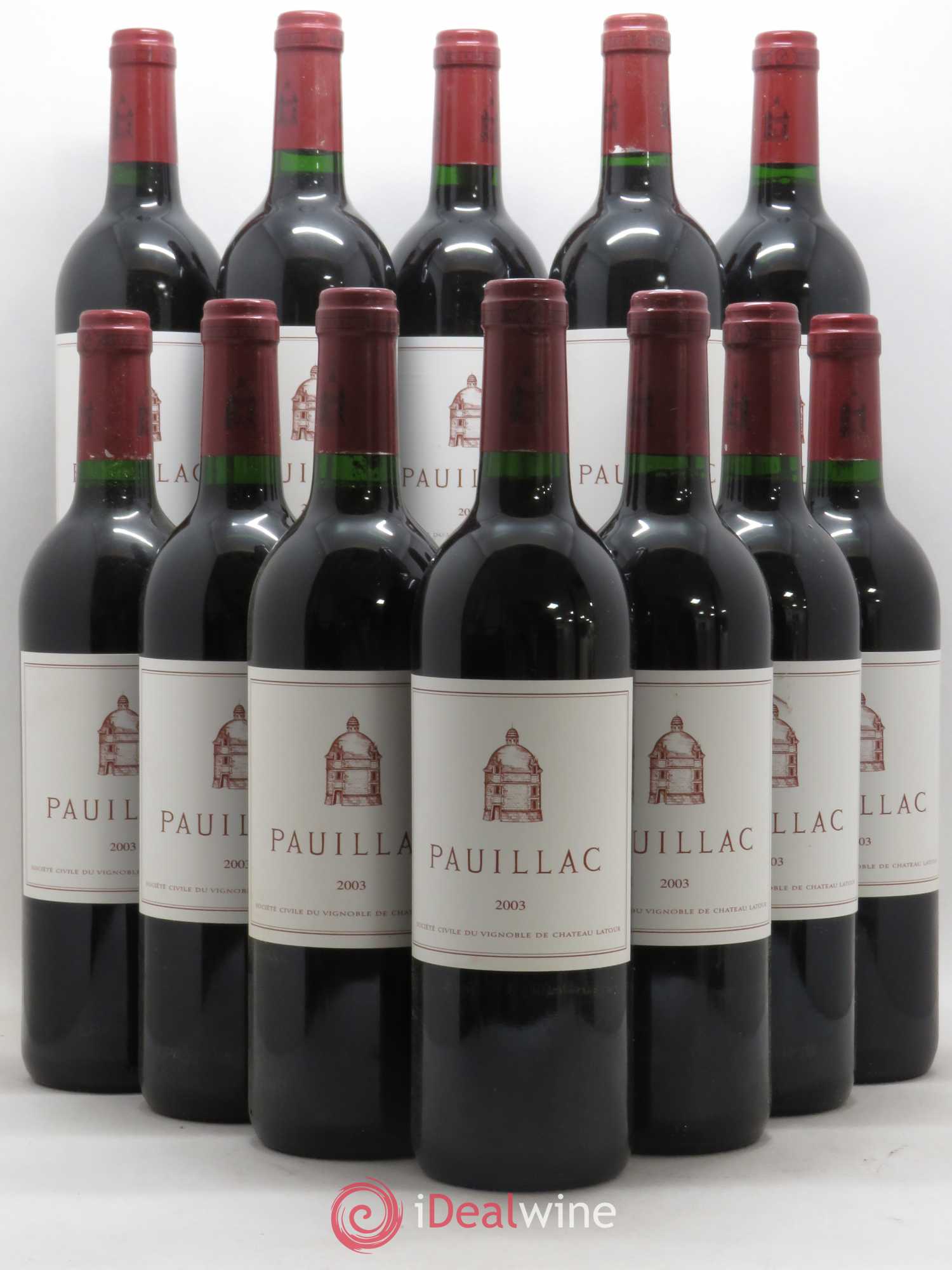 Pauillac de Château Latour 2003 - Lot de 12 bouteilles - 0