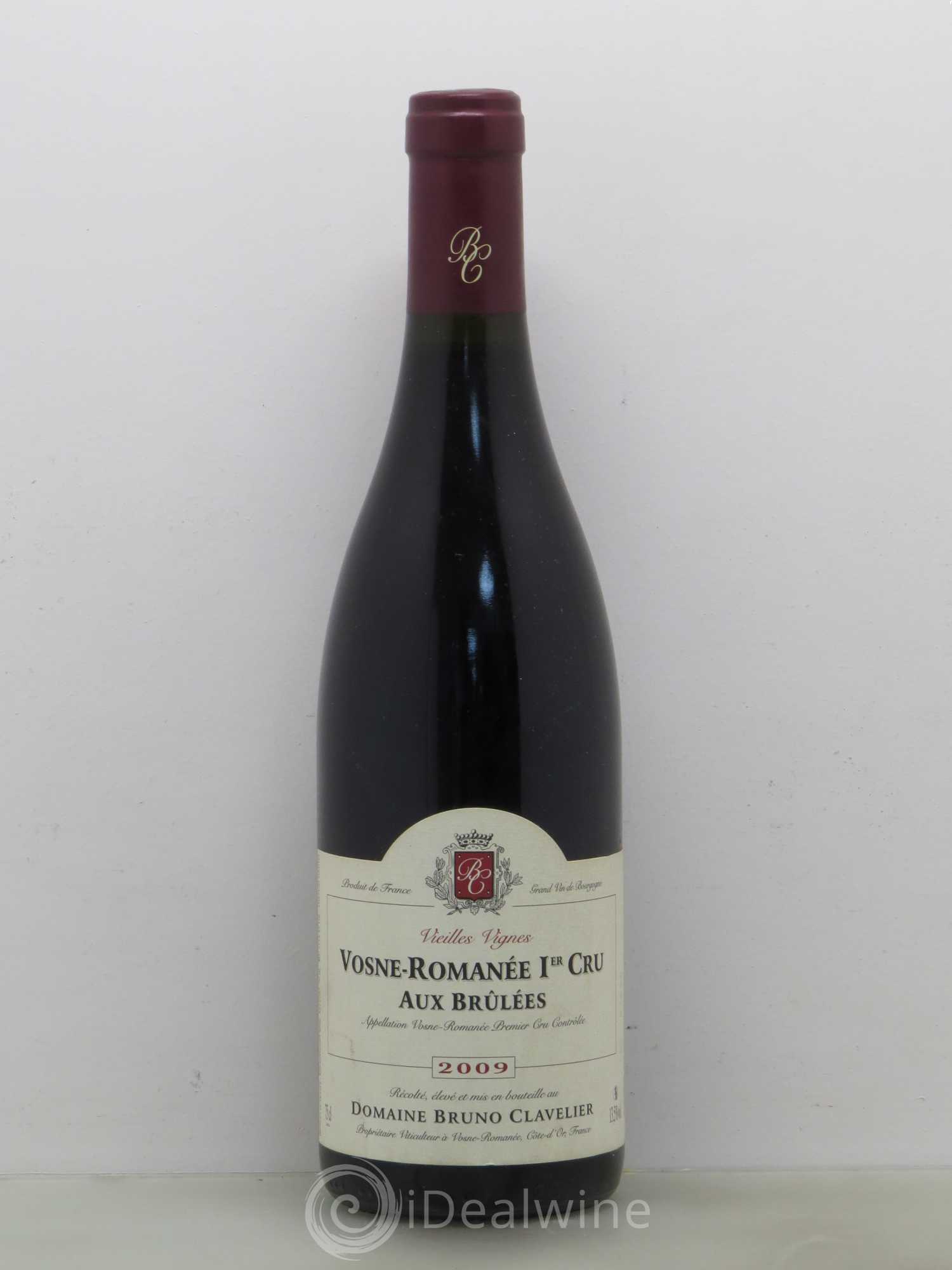 Vosne-Romanée 1er Cru Aux Brulees Clavelier 2009 - Lot de 1 bouteille - 0