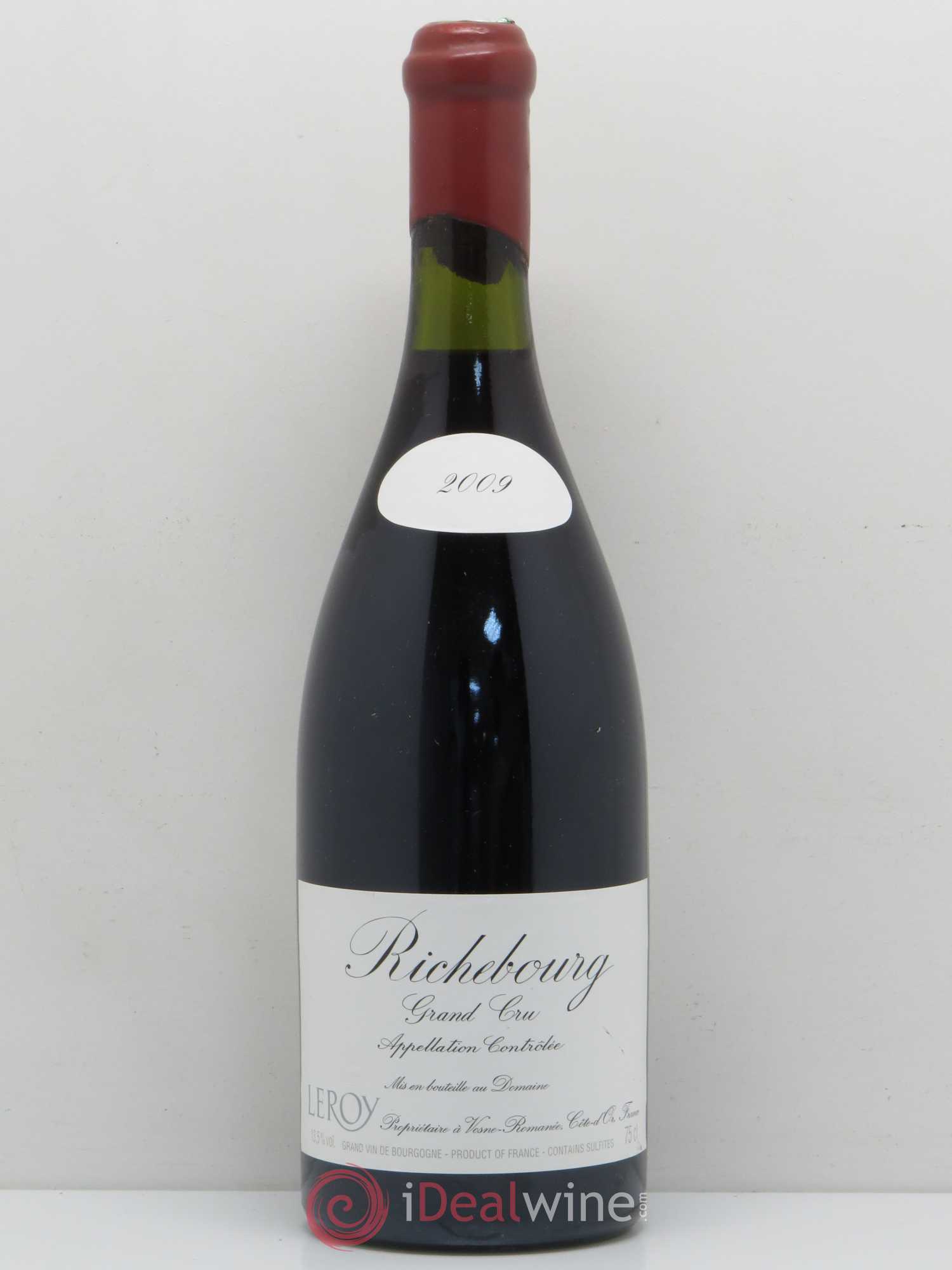 Richebourg Grand Cru Leroy (Domaine) 2009 - Lot de 1 bouteille - 0