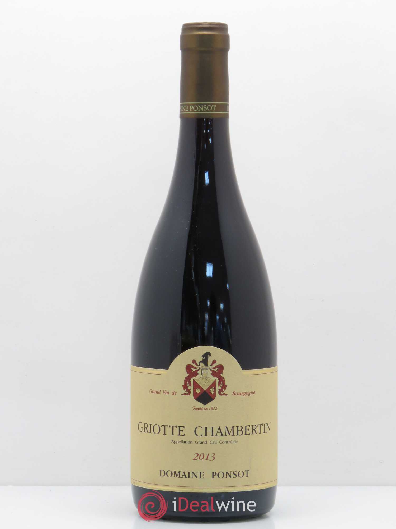 Griotte-Chambertin Grand Cru Ponsot (Domaine) 2013 - Lot de 1 bouteille - 0