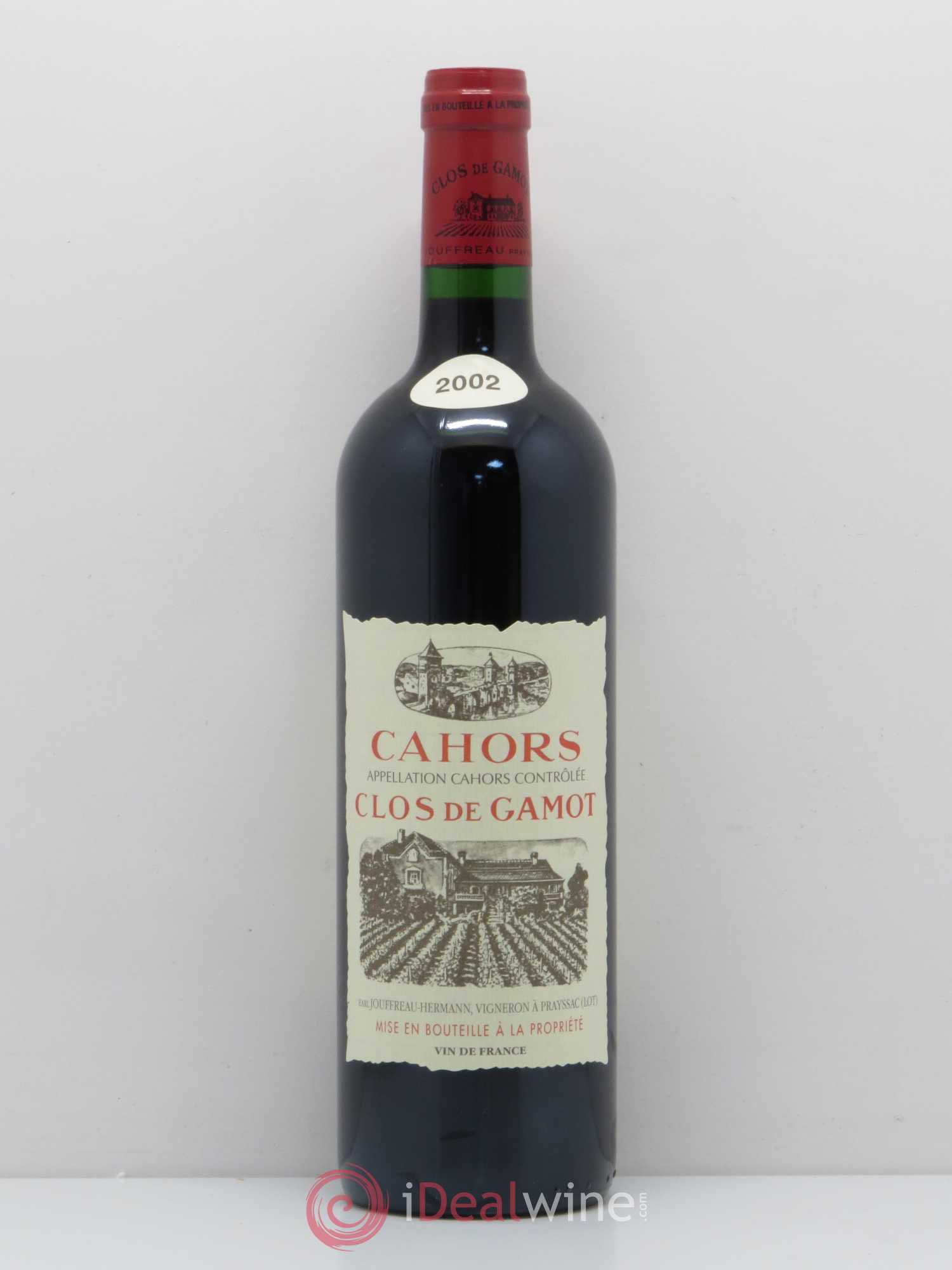 Cahors Clos de Gamot famille Jouffreau  (sans prix de réserve) 2002 - Lot de 1 bouteille - 0