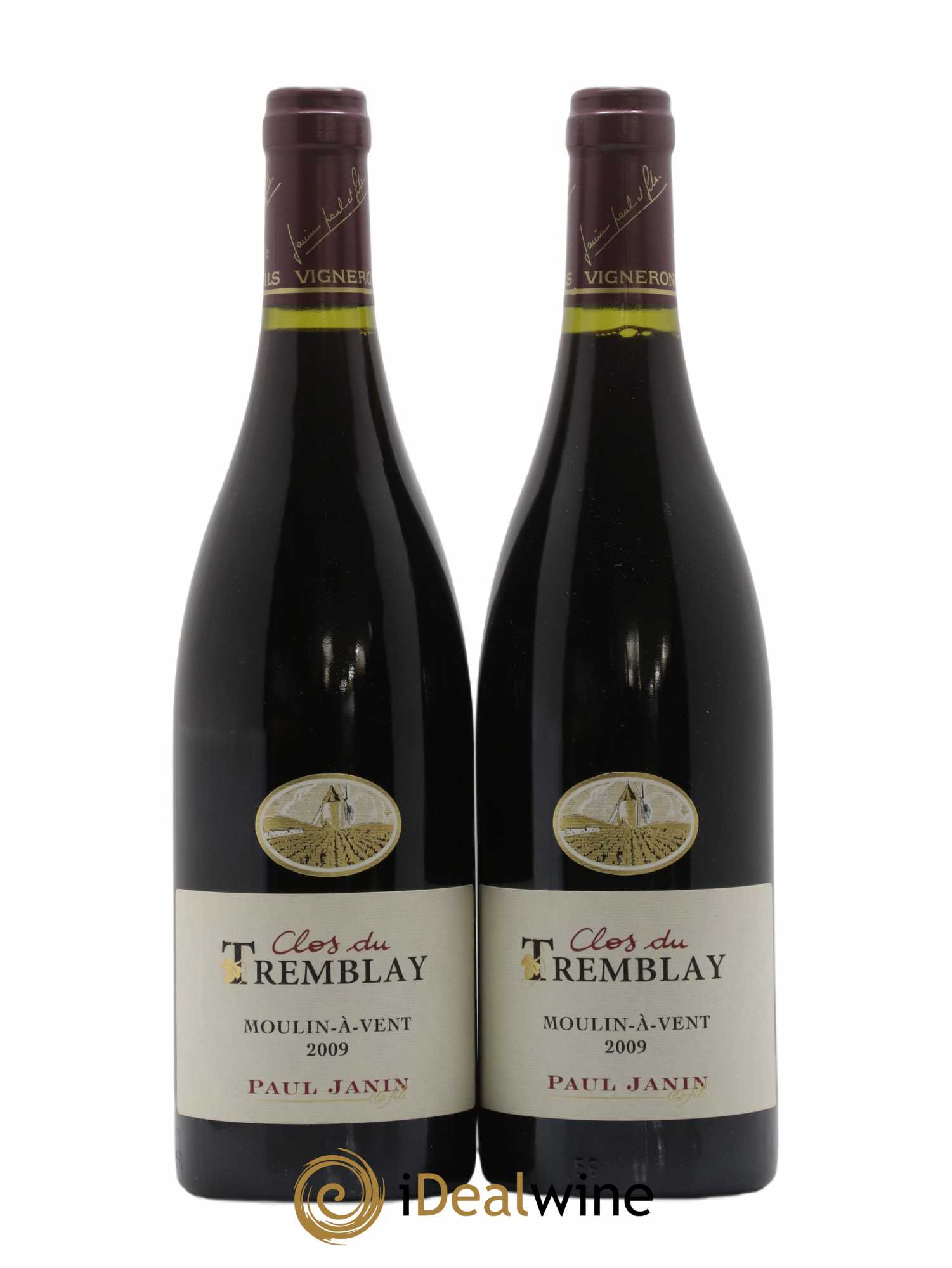 Moulin à Vent Clos du Tremblay Paul Janin (Domaine)  (sans prix de réserve) 2009 - Lot de 2 bouteilles - 0