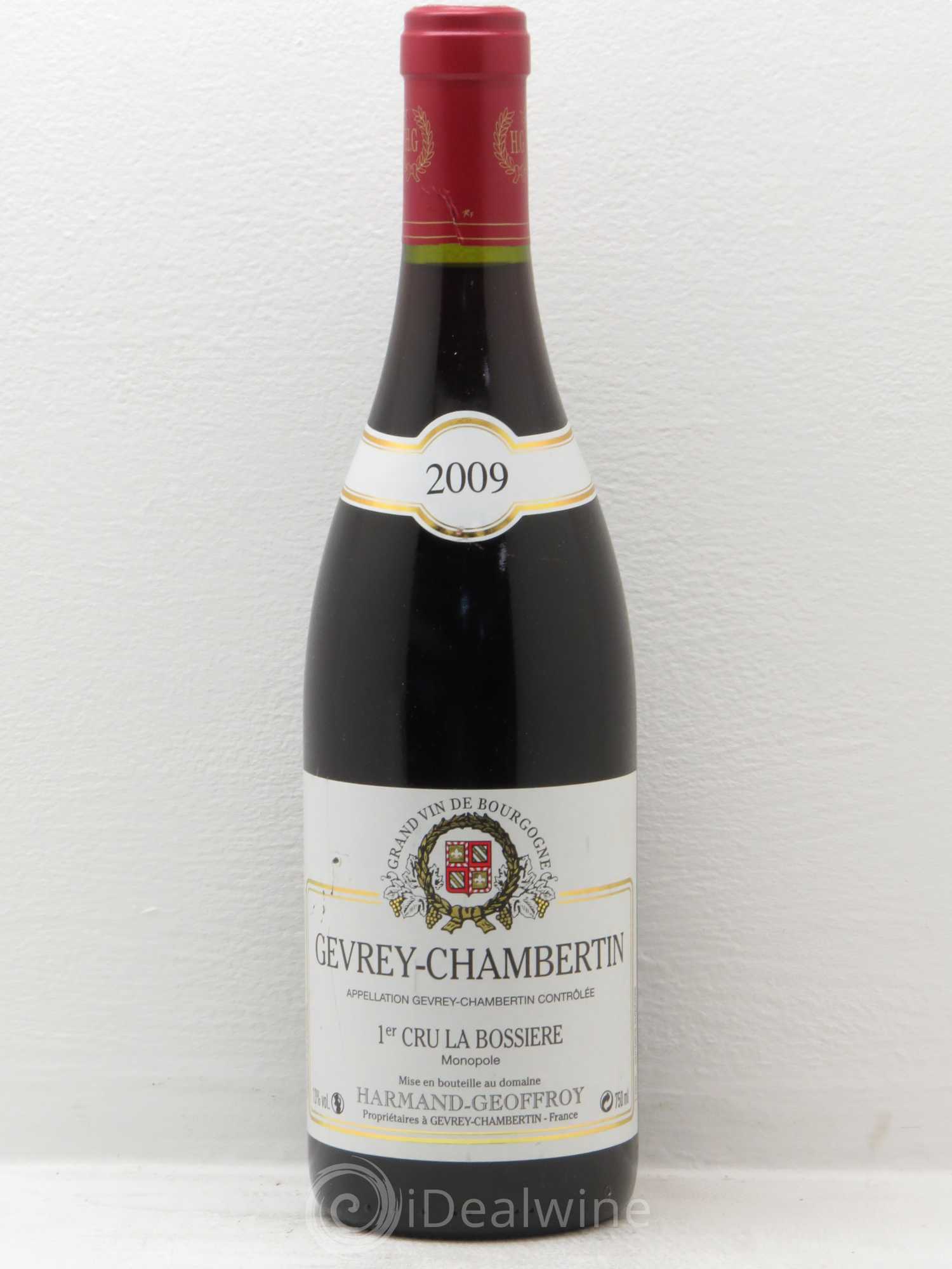 Gevrey-Chambertin 1er Cru La Bossière Harmand-Geoffroy (Domaine) 2009 - Lot de 1 bouteille - 0