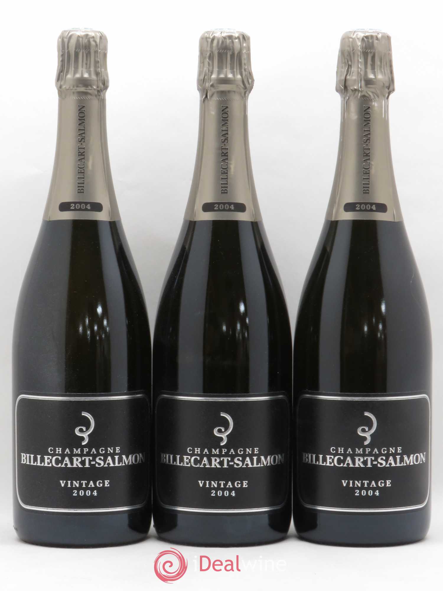 Vintage Billecart-Salmon 2004 - Lot de 3 bouteilles - 0