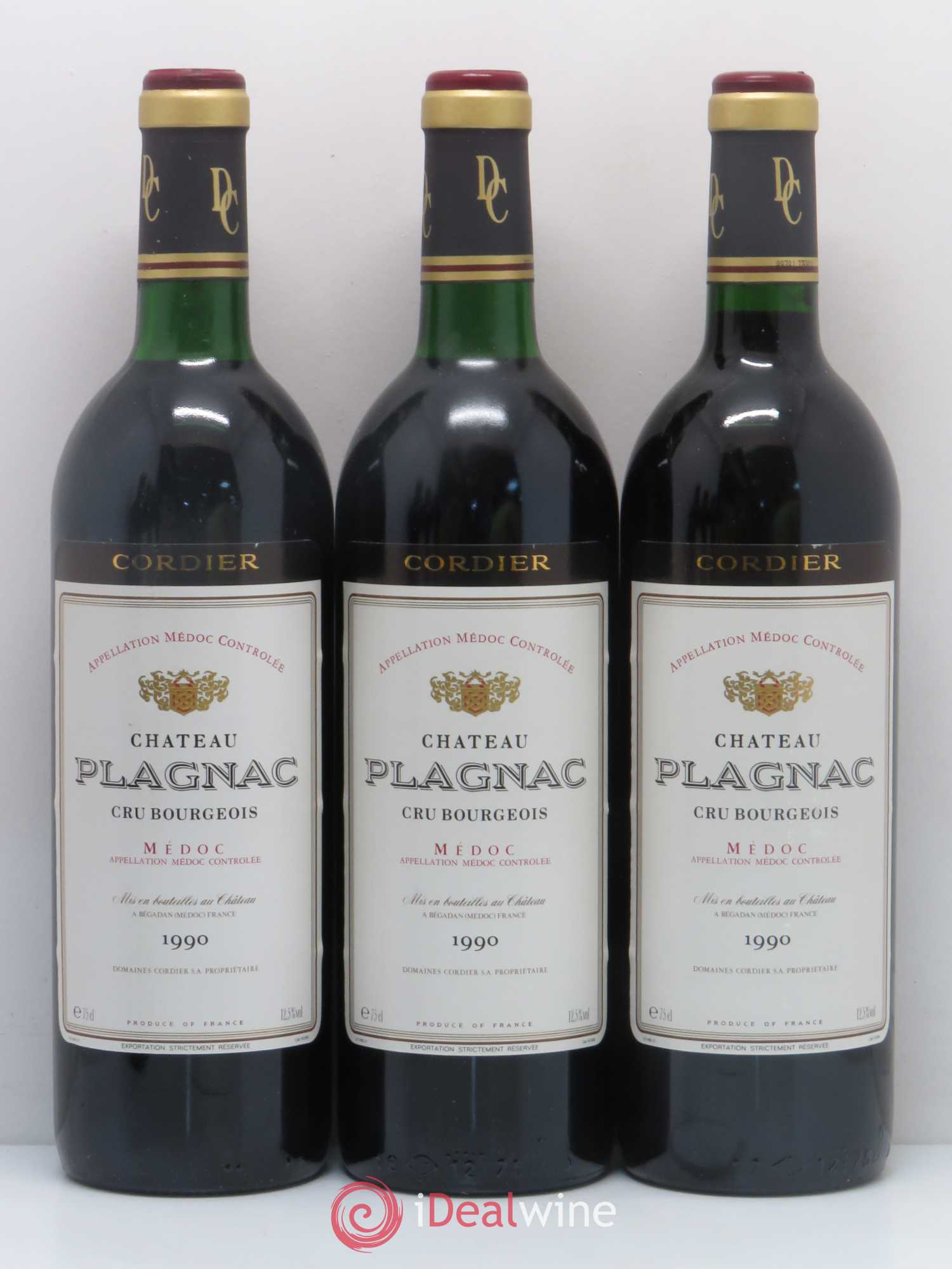 Château Plagnac Cru Bourgeois 1990 - Lot de 12 bouteilles - 2