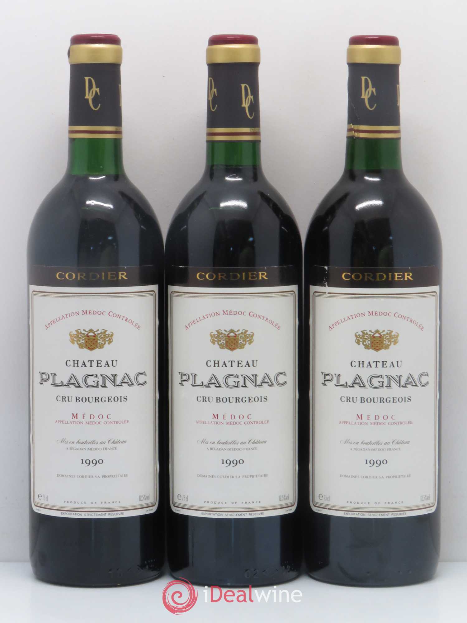 Château Plagnac Cru Bourgeois 1990 - Lot de 12 bouteilles - 3